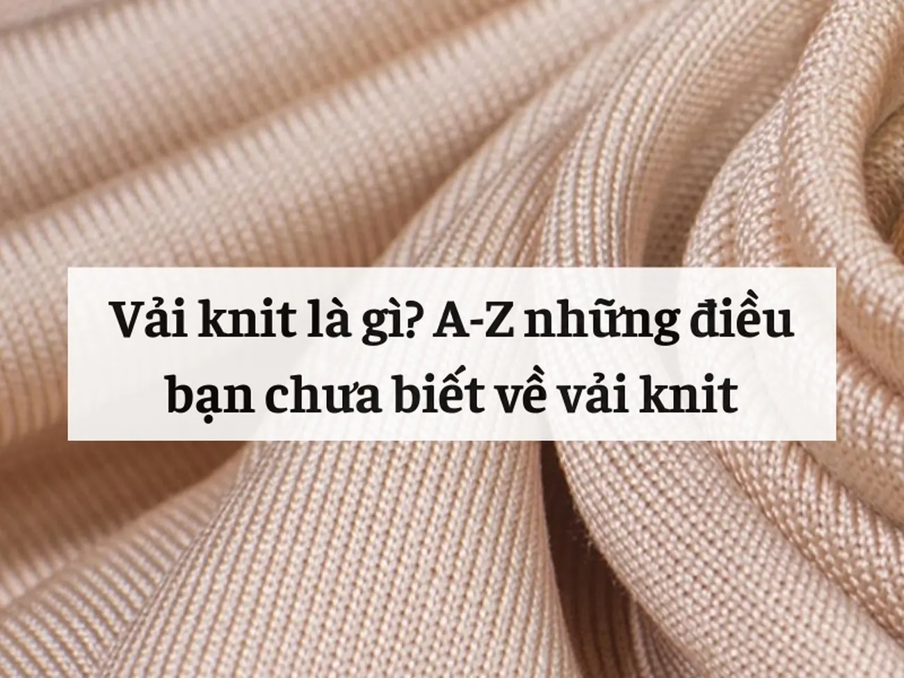 Vải Knit Là Gì? A-Z Những Điều Bạn Chưa Biết Về Vải Knit
