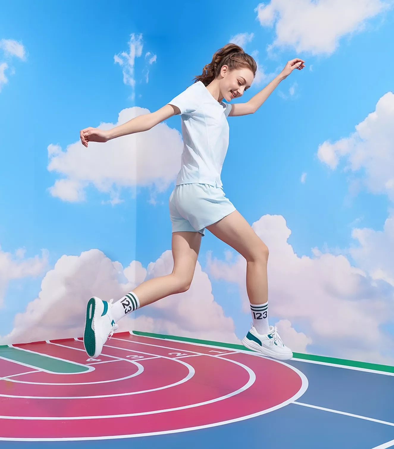 Áo Thun Nữ Thể Thao Running PERATO Phom Regular R0TSS5W020