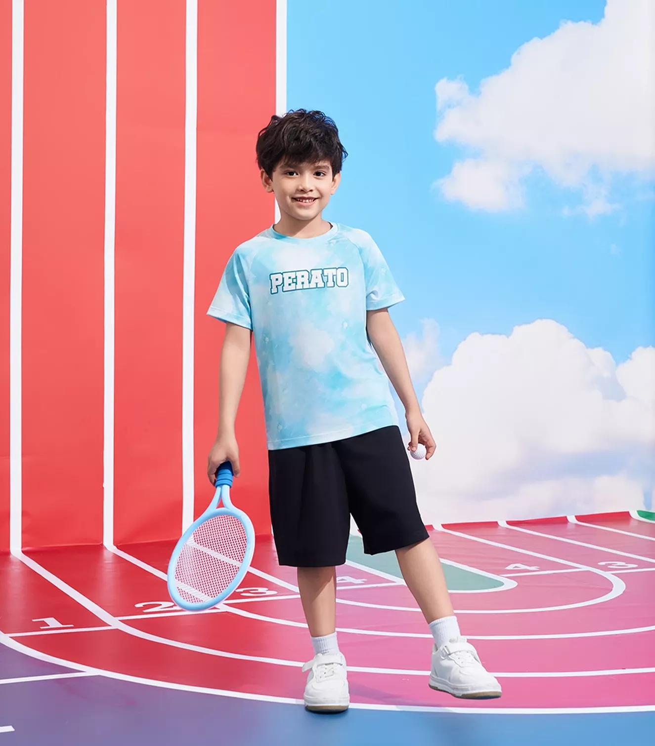 Áo Thun Bé Trai PERATO Phong Cách Thể Thao Lifestyle L0TSS5B005