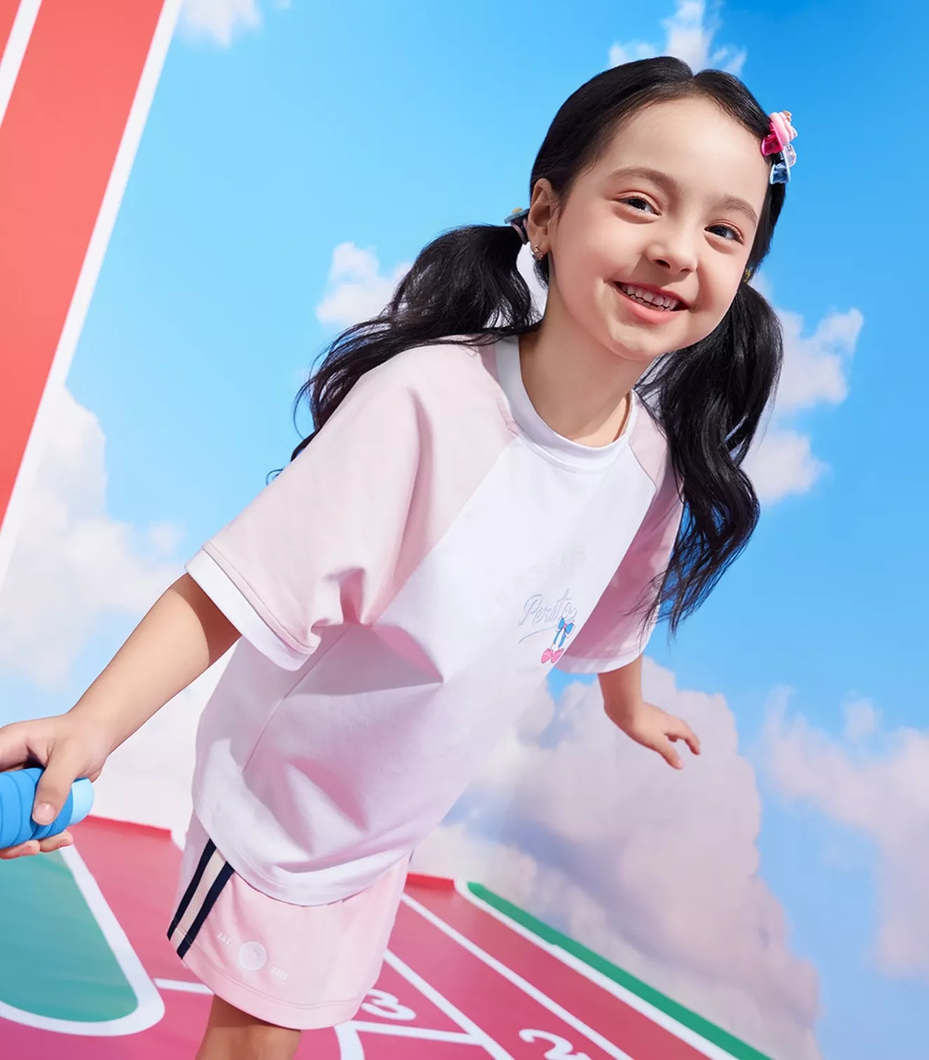 Áo Thun Bé Gái PERATO Phong Cách Lifestyle L0TSS5G003