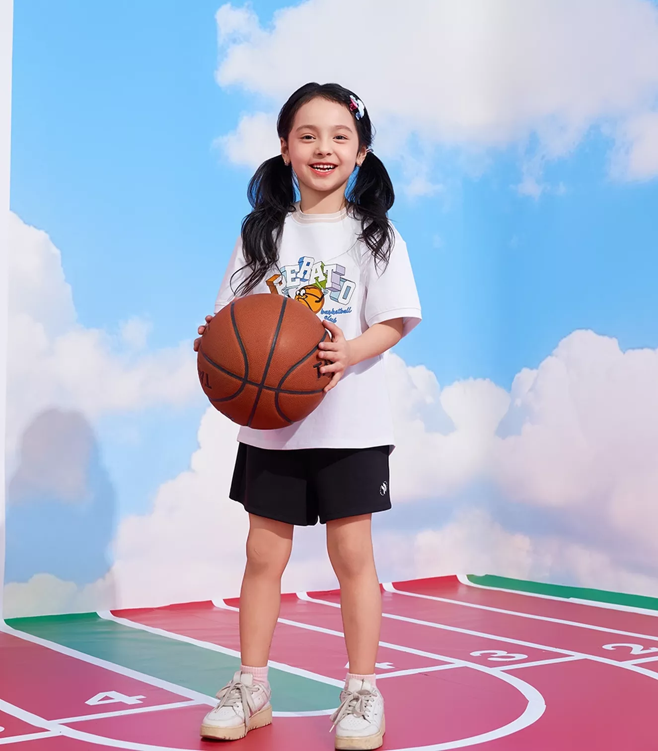 Áo Thun Thể Thao Bé Gái PERATO Phong Cách Lifestyle L0TSS5G009