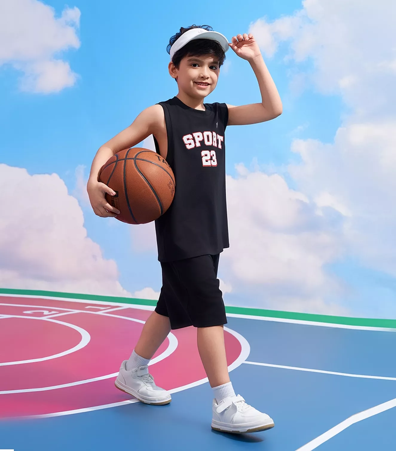 Set Bộ Sát Nách Thể Thao Bé Trai PERATO Training TBSNS5B002