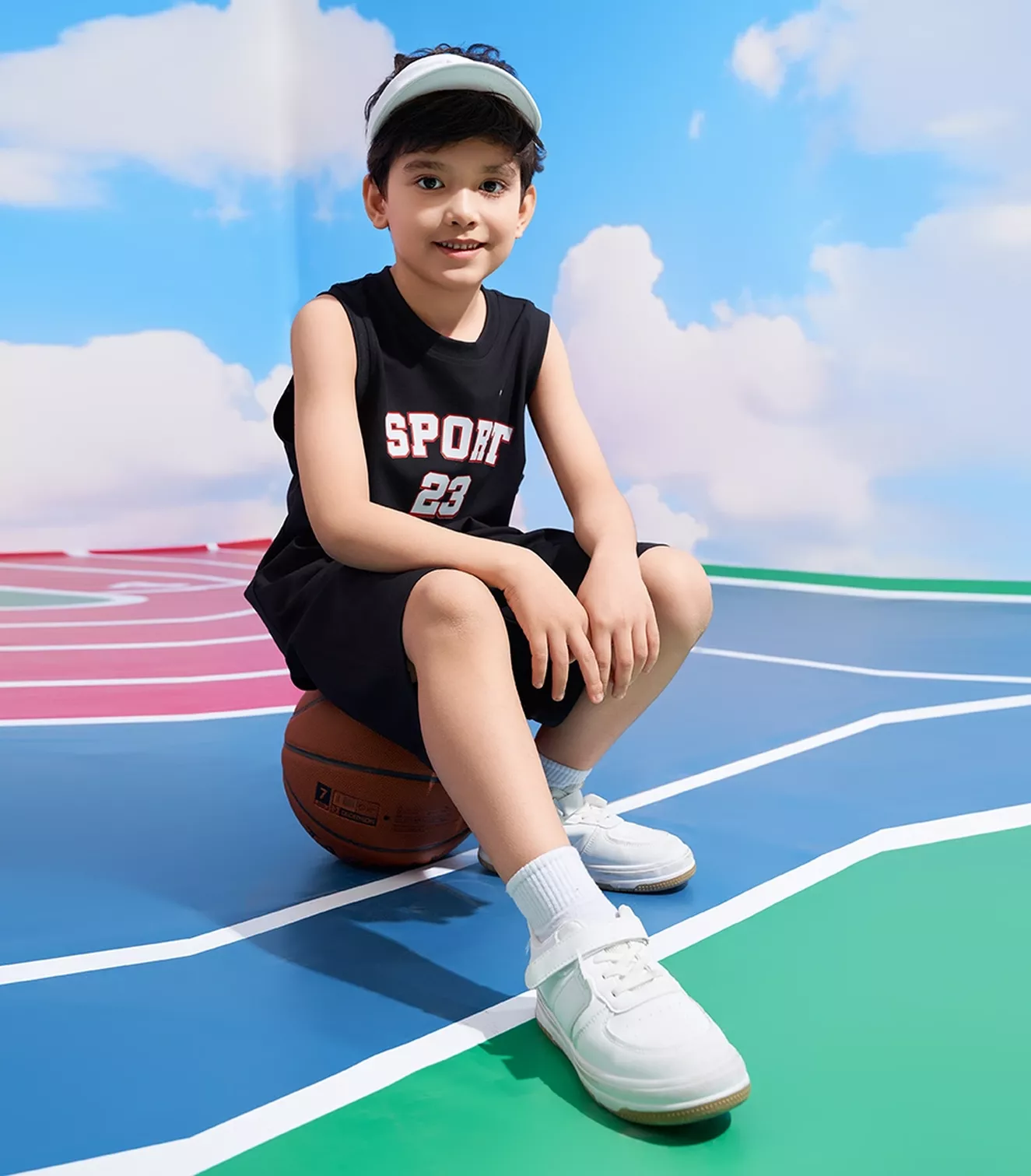 Set Bộ Sát Nách Thể Thao Bé Trai PERATO Training TBSNS5B002