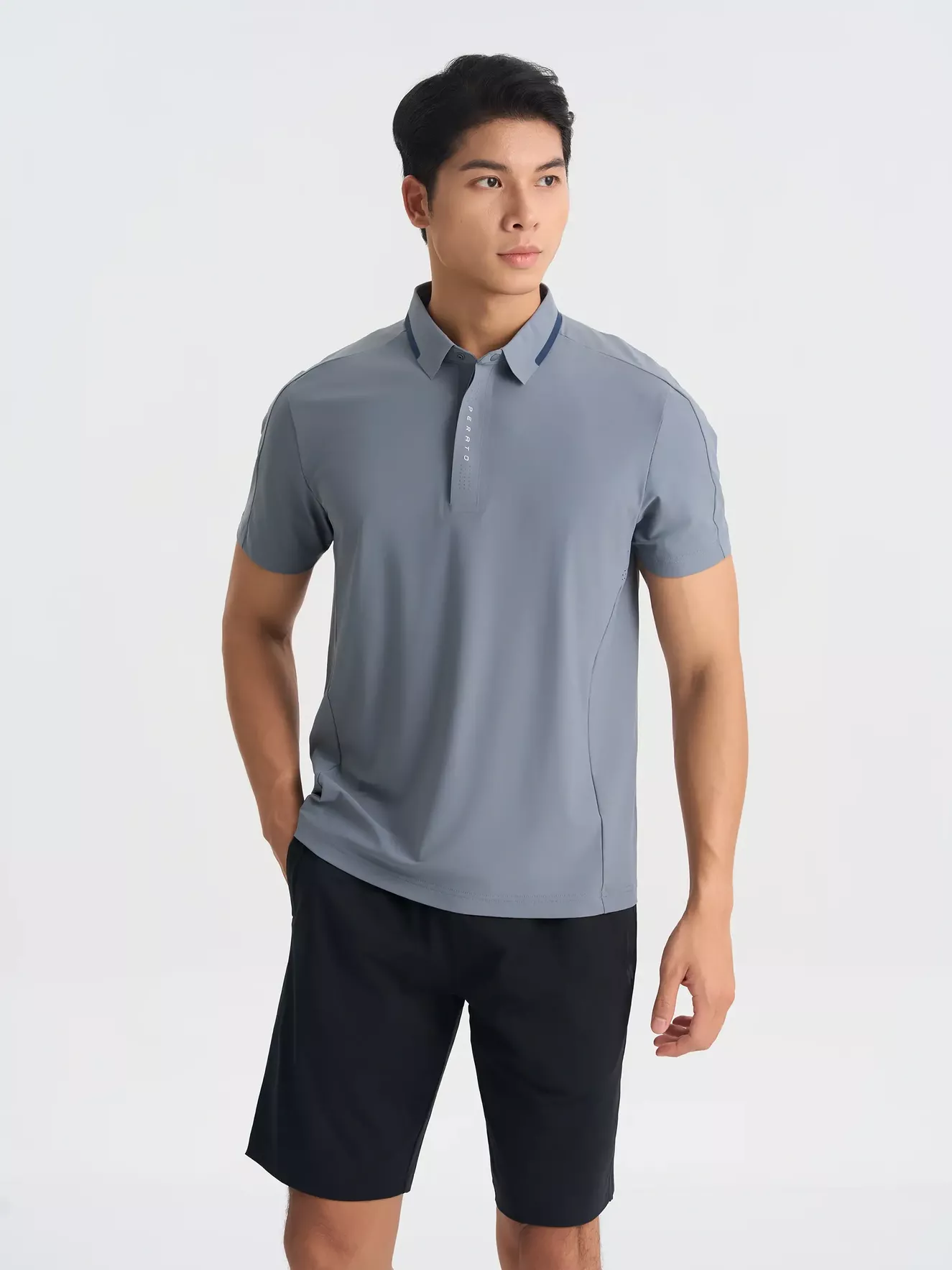 Áo Polo Nam Thể Thao Training PERATO Phom Regular T0PLS5M009