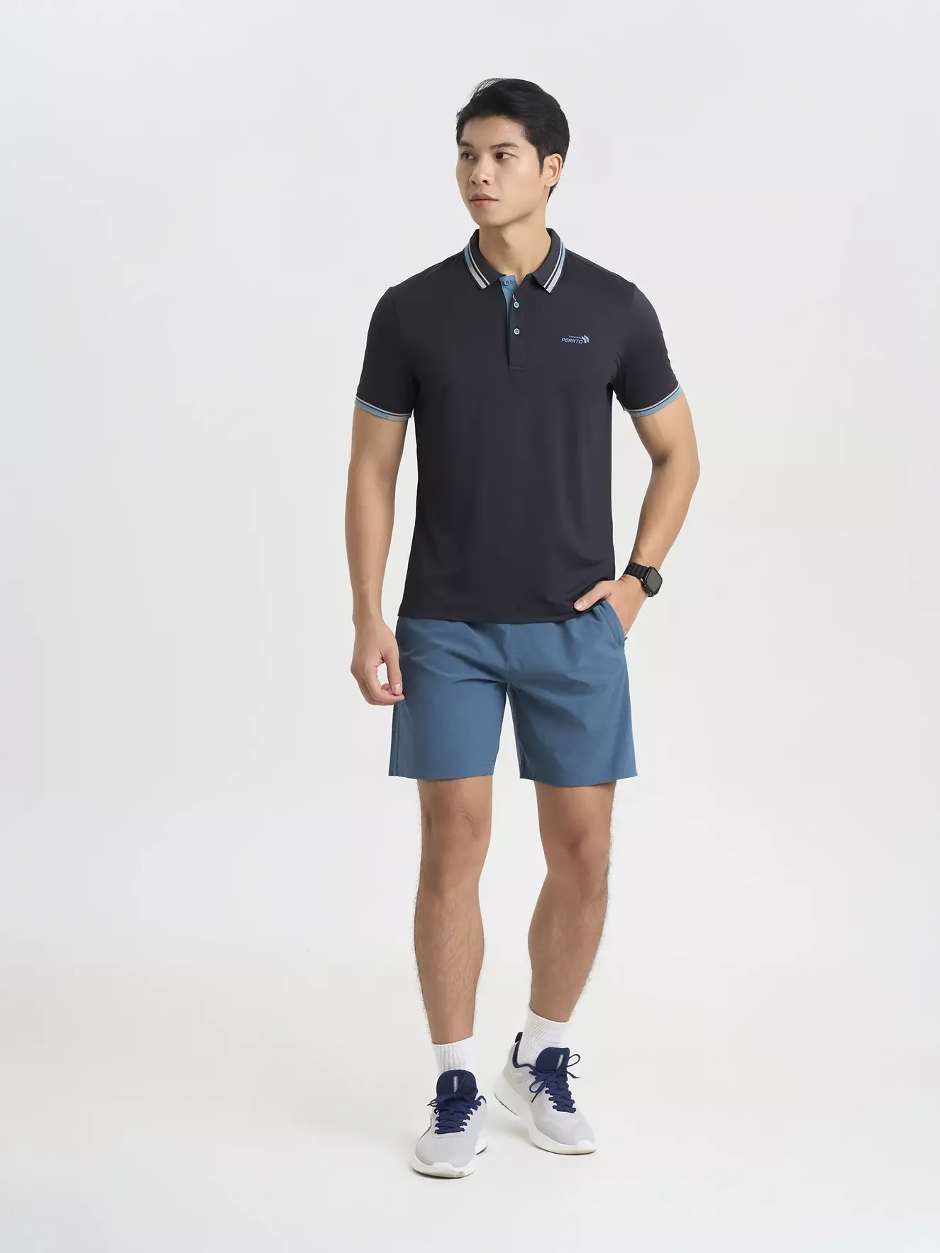 Áo Polo Nam Thể Thao Training PERATO Phom Regular T0PLS5M003