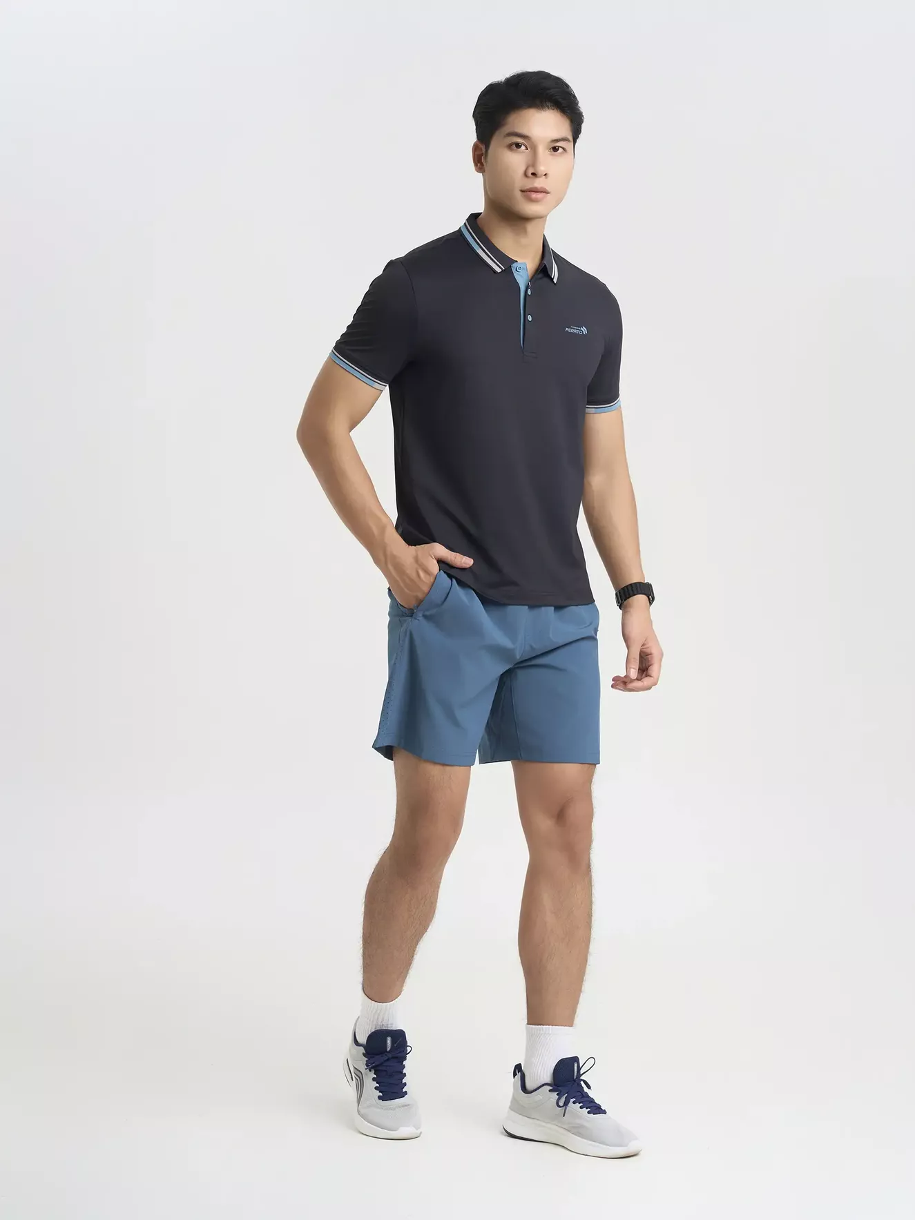 Áo Polo Nam Thể Thao Training PERATO Phom Regular T0PLS5M003