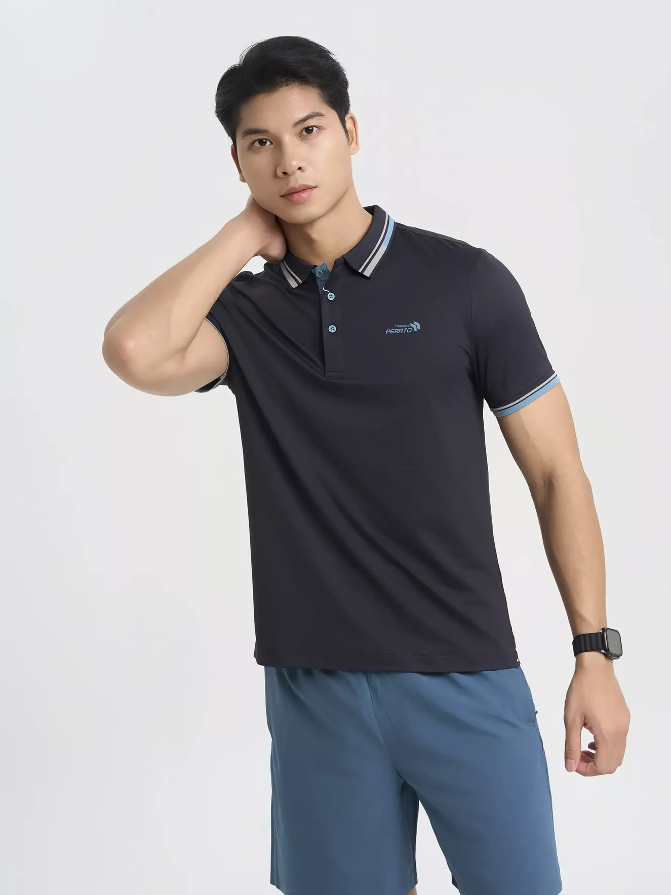 Áo Polo Nam Thể Thao Training PERATO Phom Regular T0PLS5M003