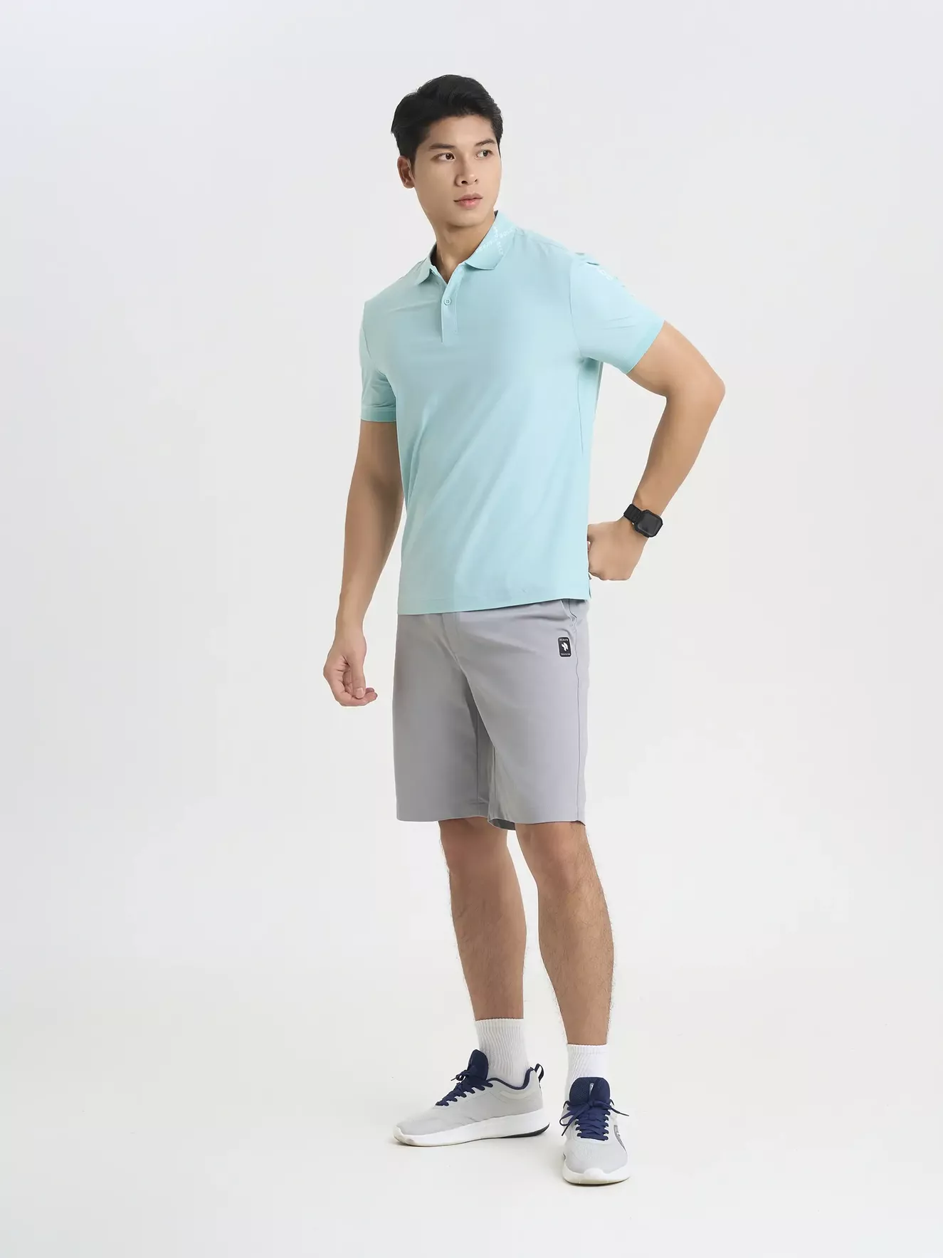 Quần Short Nam Cạp Cúc PERATO Phong Cách Training T0SKS5M045