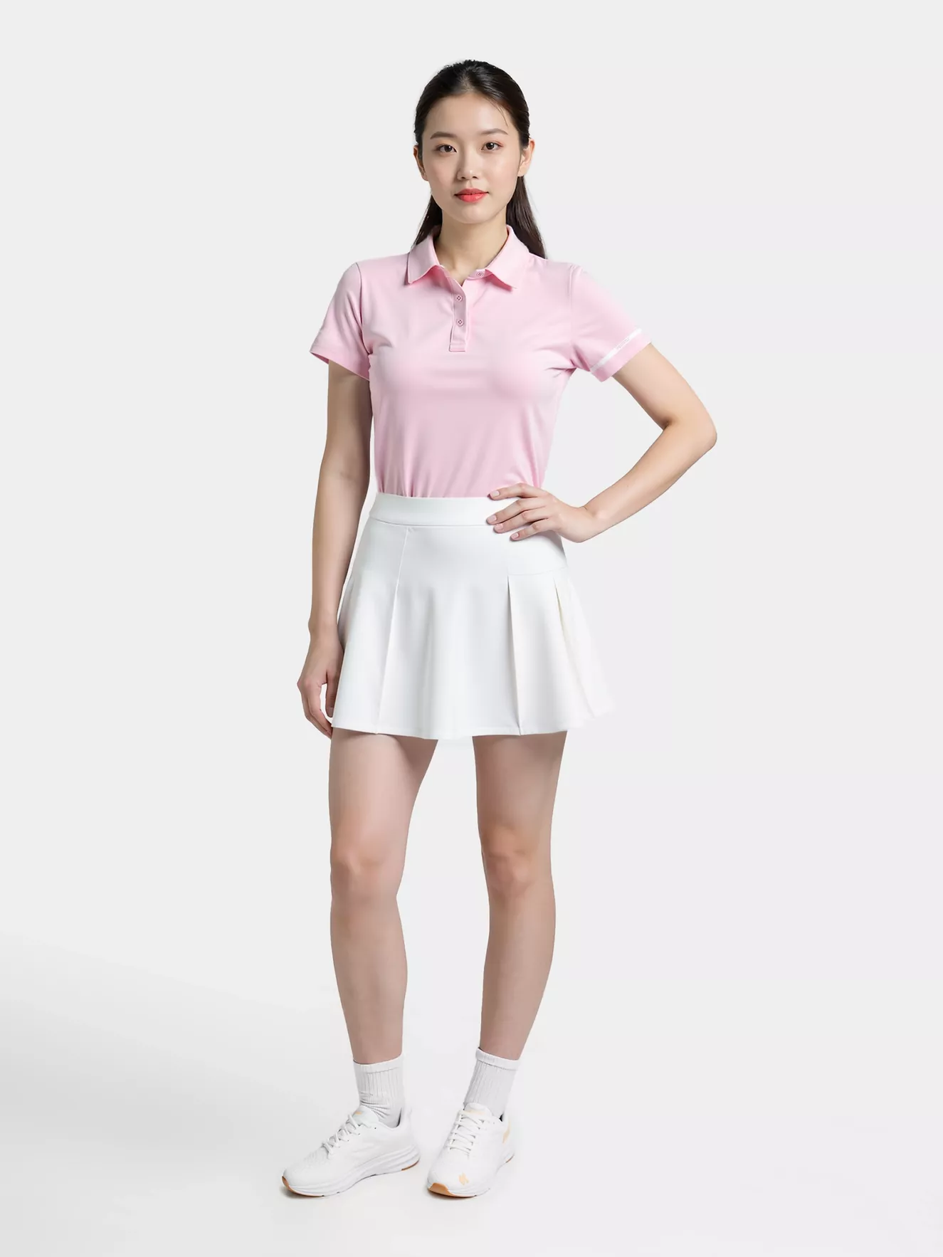 Áo Polo Nữ PERATO Phong Cách Thể Thao Training Slimfit T0PLS5W014