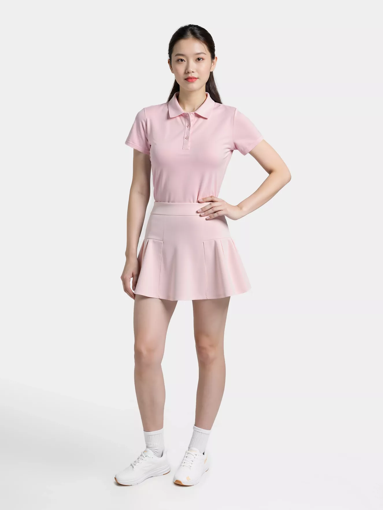 Áo Polo Nữ Phong Cách Lifestyle PERATO Basic Phom Regular LBPLS5W004