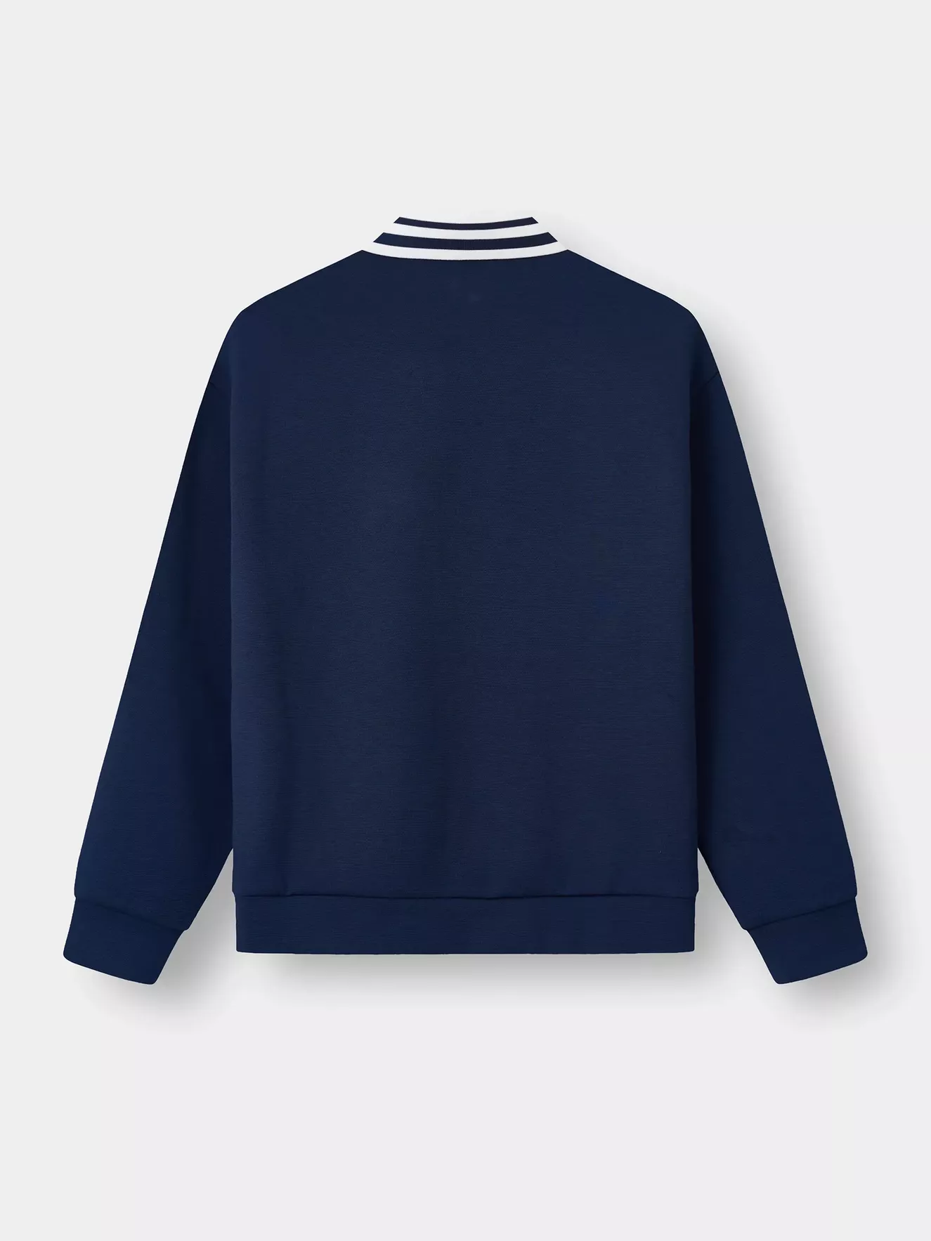 Áo Polo Dài Tay Nữ PERATO Phối Cổ Phom Loose L0PDW5W007