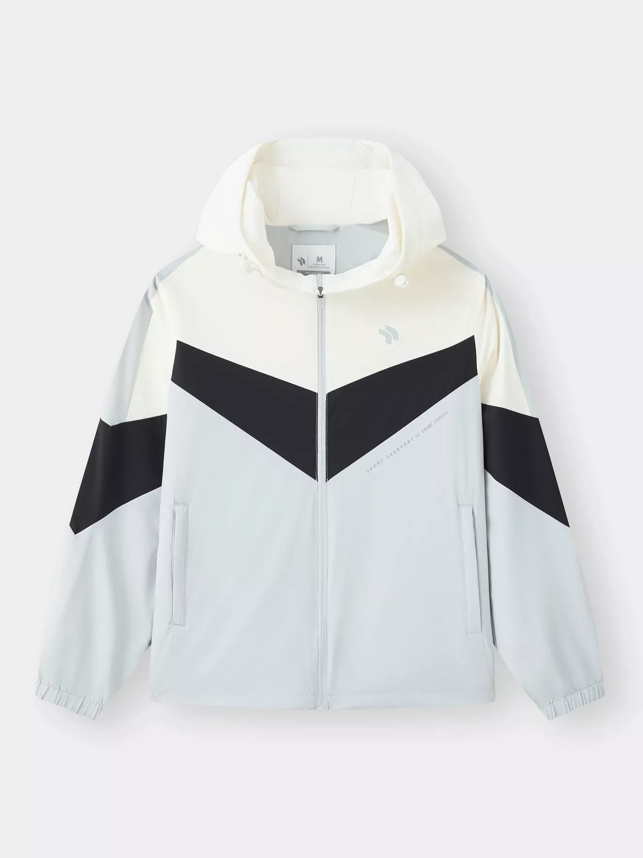 Áo Khoác Gió Nữ PERATO Phong Cách Training Can Phối TBKGW5W021