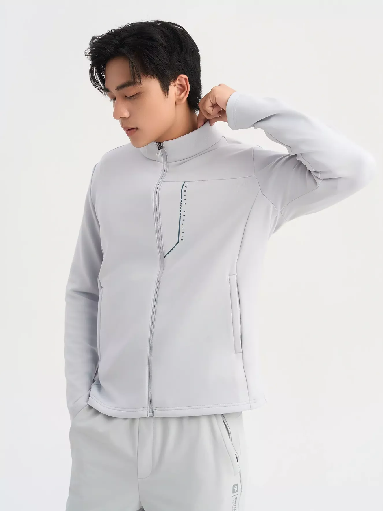 Áo Nỉ Nam Kéo Khóa PERATO Phong Cách Training TBKNW5M015