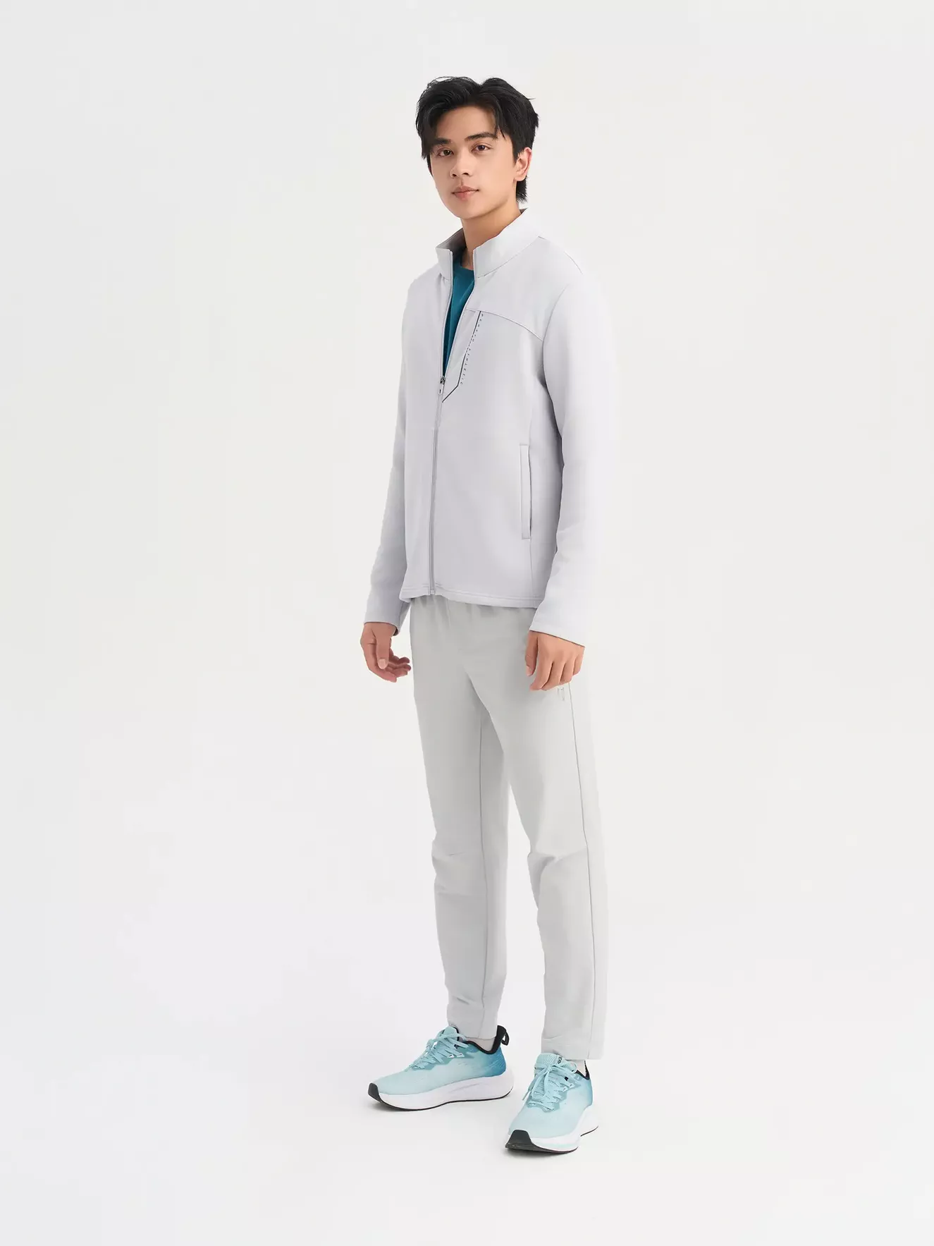 Áo Nỉ Nam Kéo Khóa PERATO Phong Cách Training TBKNW5M015