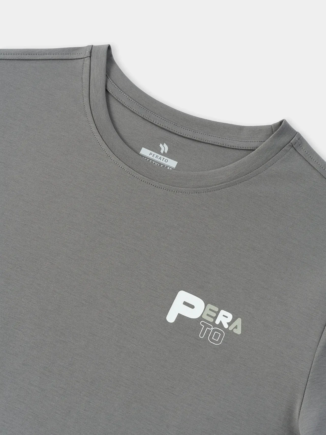 Áo Thun Nam PERATO Phong Cách Lifestyle In Lưng L0TSS6M199