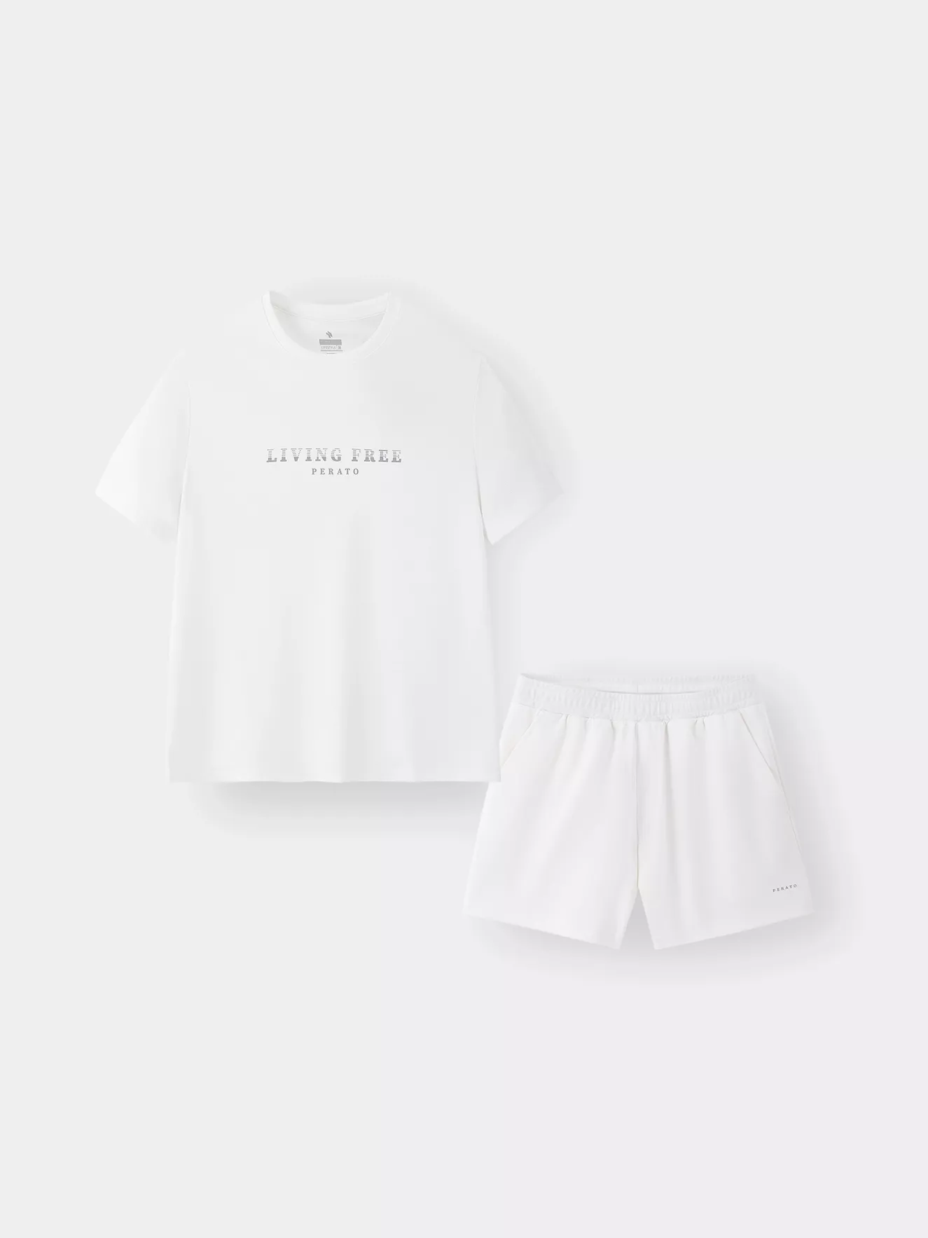 Set Bộ Đồ Nữ T-shirt Phối Short PERATO Phong Cách Lifestyle Phom Loosefit LBTSSCS5W004