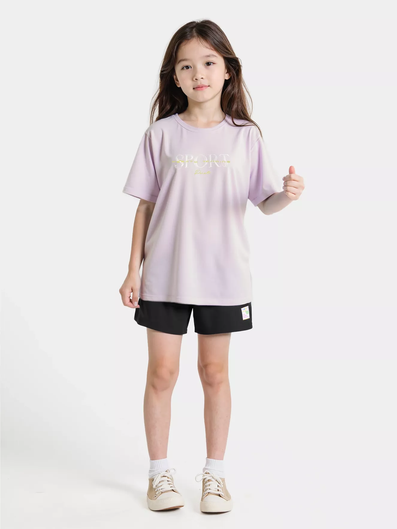 Áo Thun Bé Gái PERATO Phong Cách Training Năng Động T0TSS5G002