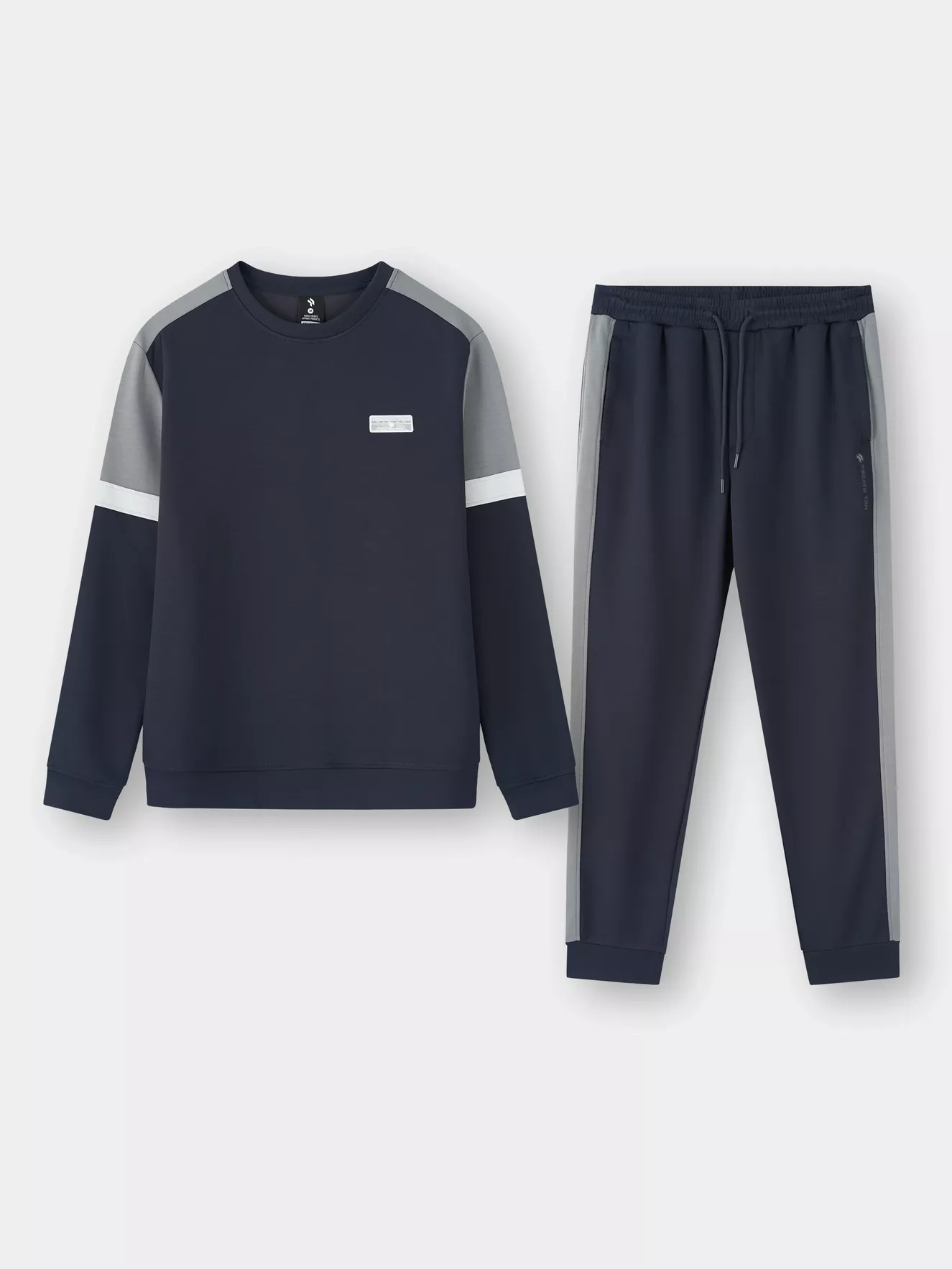 Set Bộ Nỉ Nam Cổ Tròn PERATO Phong Cách Training Can Phối TBNW5M043