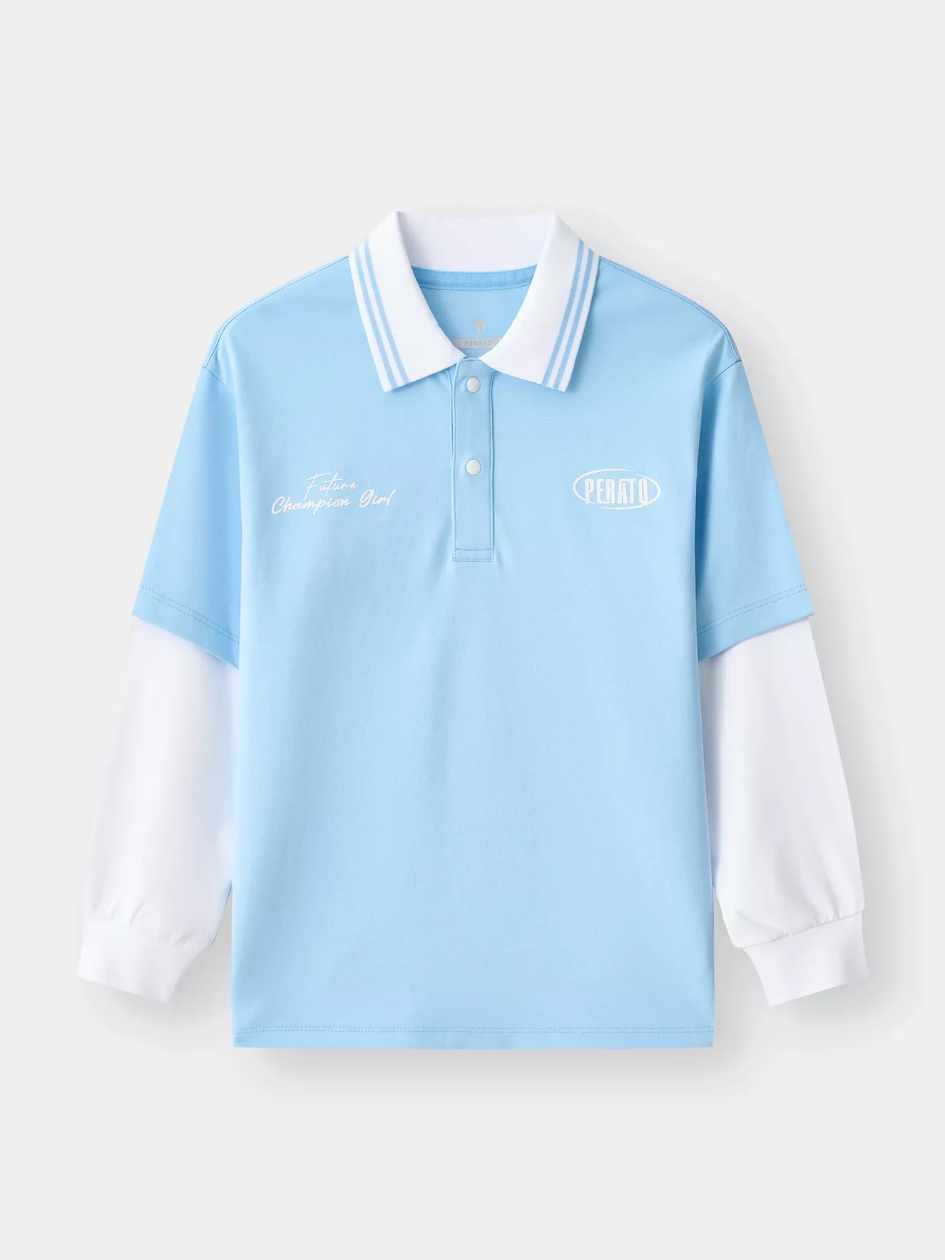 Áo Polo Bé Gái PERATO Phong Cách Lifestyle Tay Layer L0PDW5G006