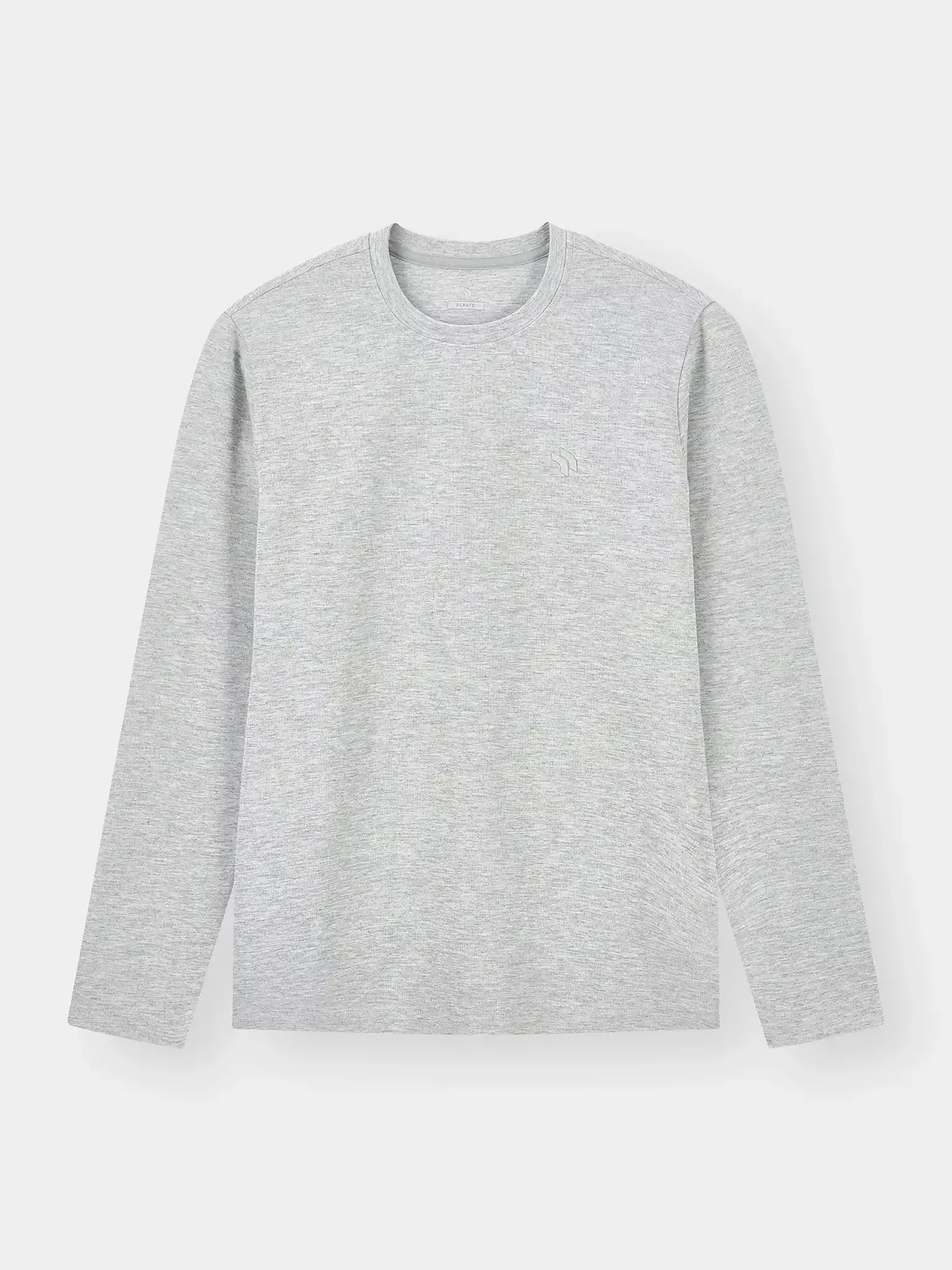Áo Thun Nam Dài Tay PERATO Phong Cách Traing Basic T0TDW5M043
