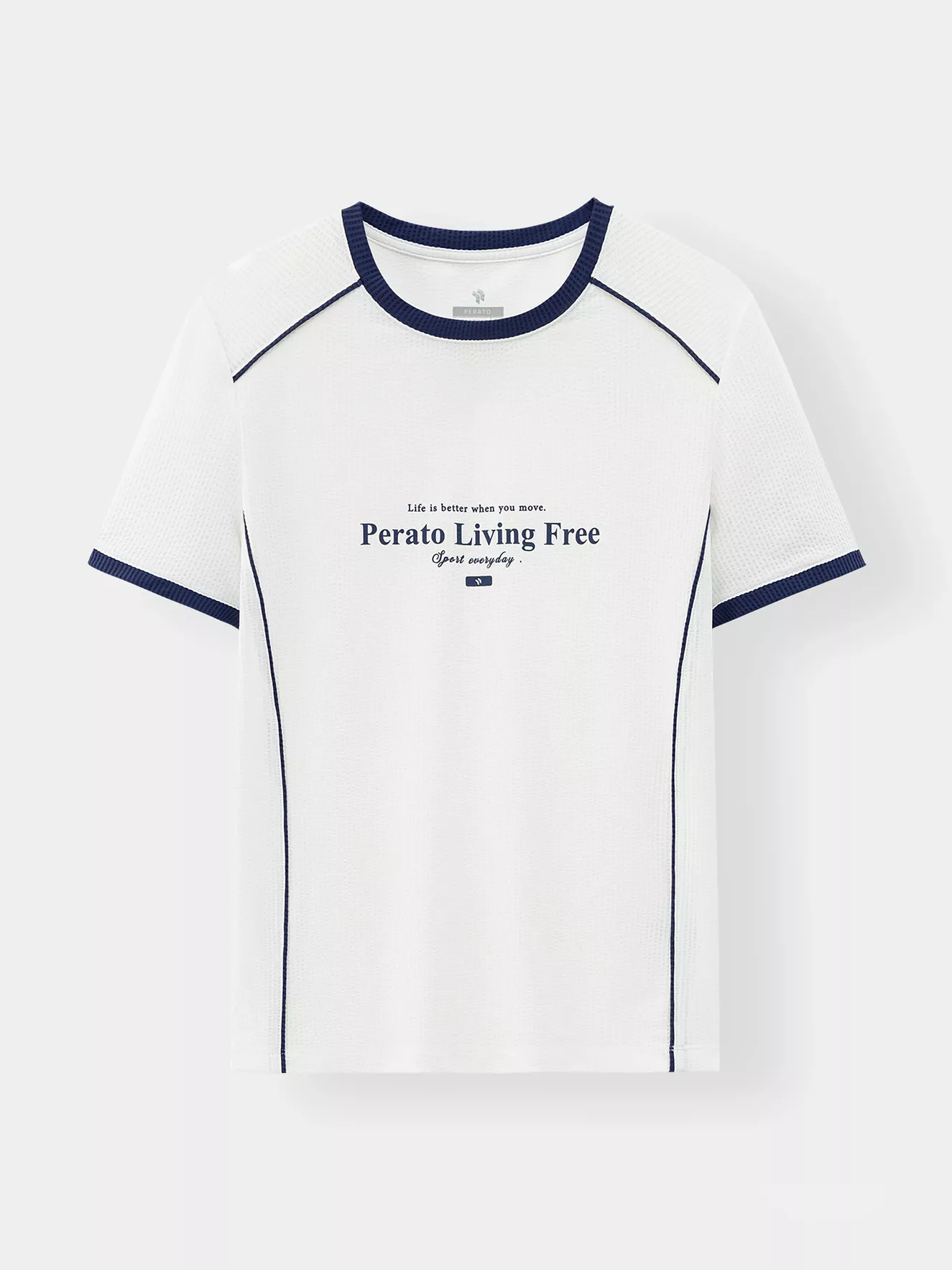 Áo Thun Thể Thao Nữ PERATO Phong Cách Lifestyle Slimfit L0TSS5W022