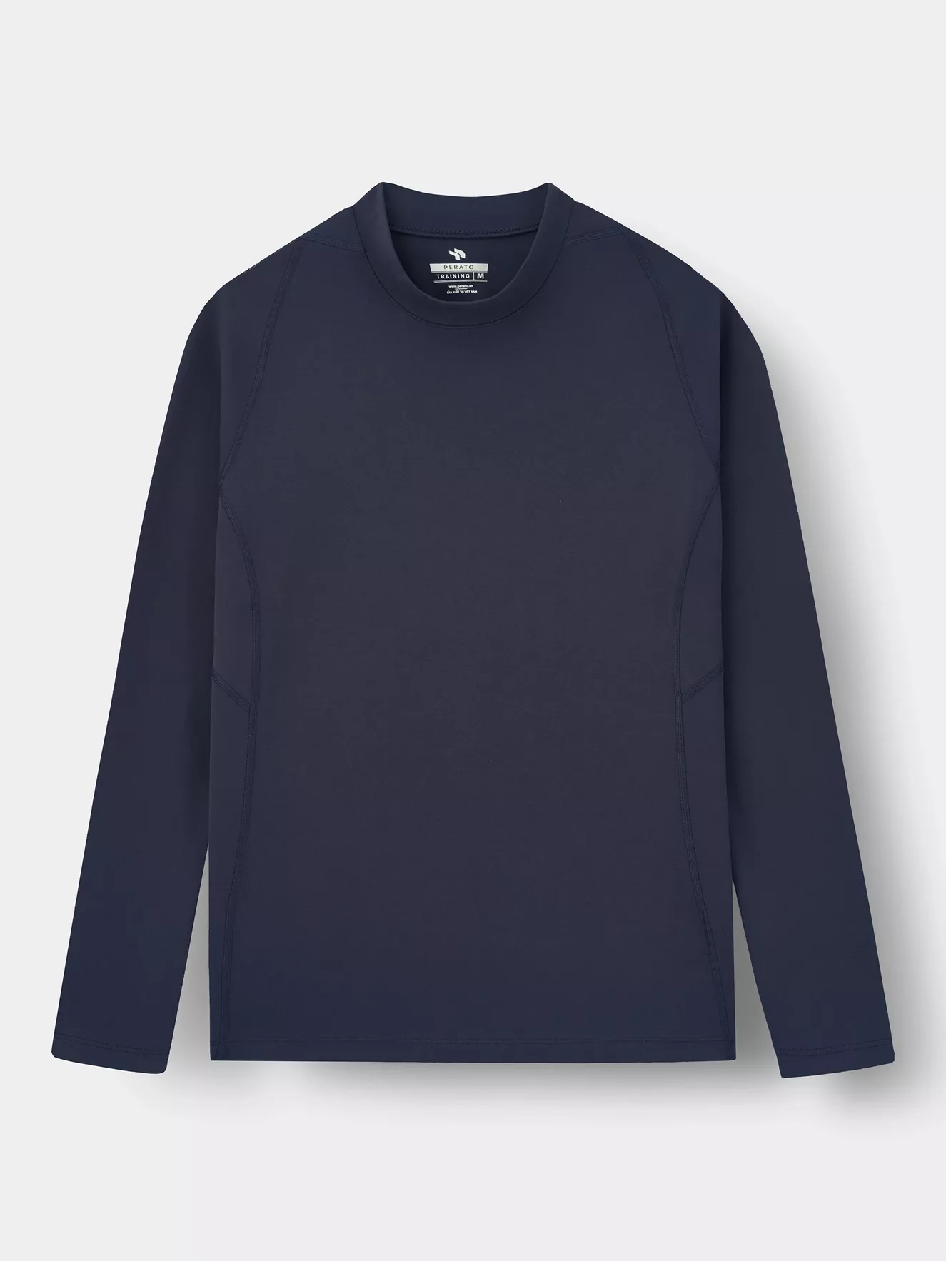 Áo Giữ Nhiệt Nam Cổ 3 Phân BioFlex Fleece PERATO Phong Cách Training T0GNW5M003