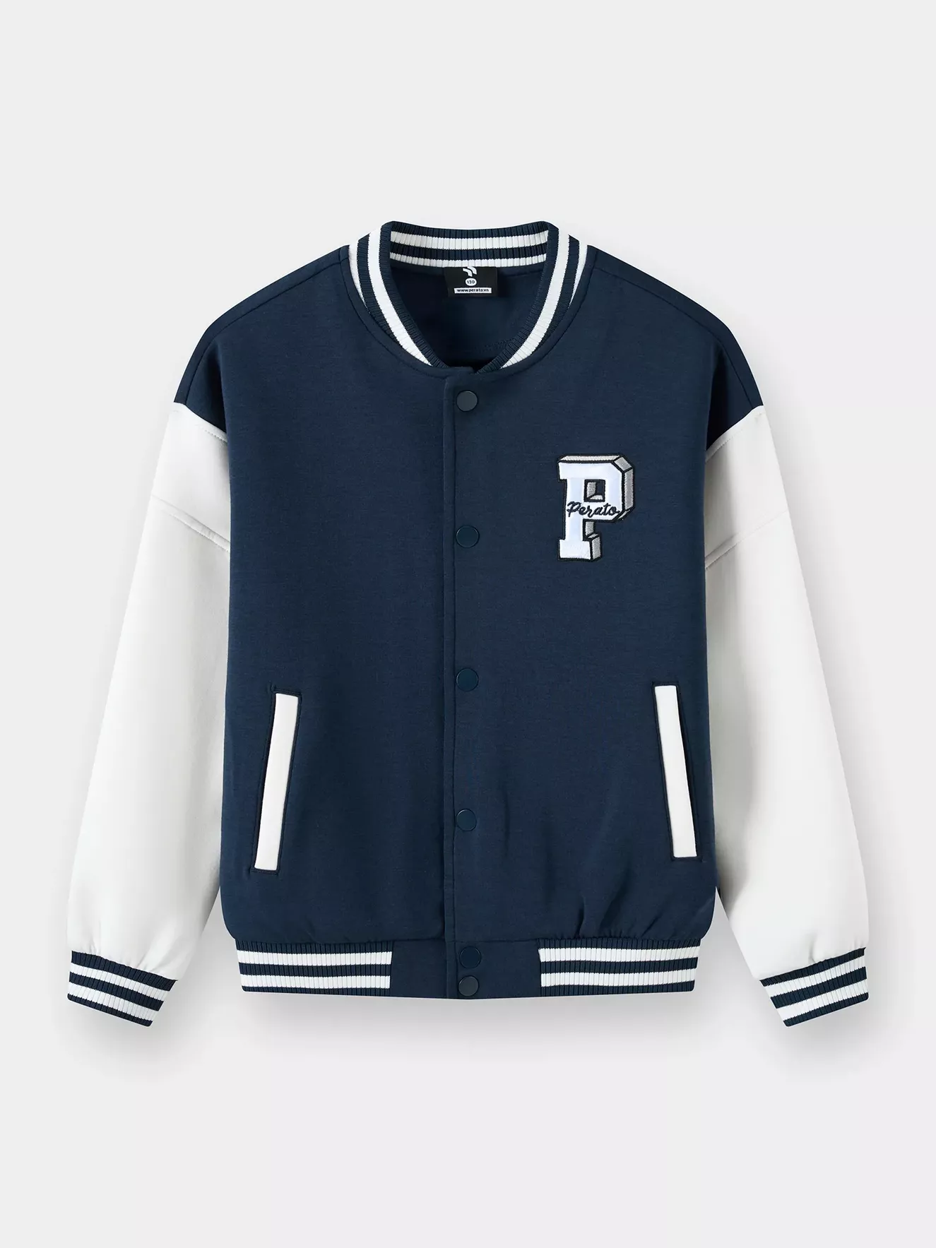 Áo Khoác Bomber Bé Trai Chất Nỉ PERATO Basketball B0KNW5B015