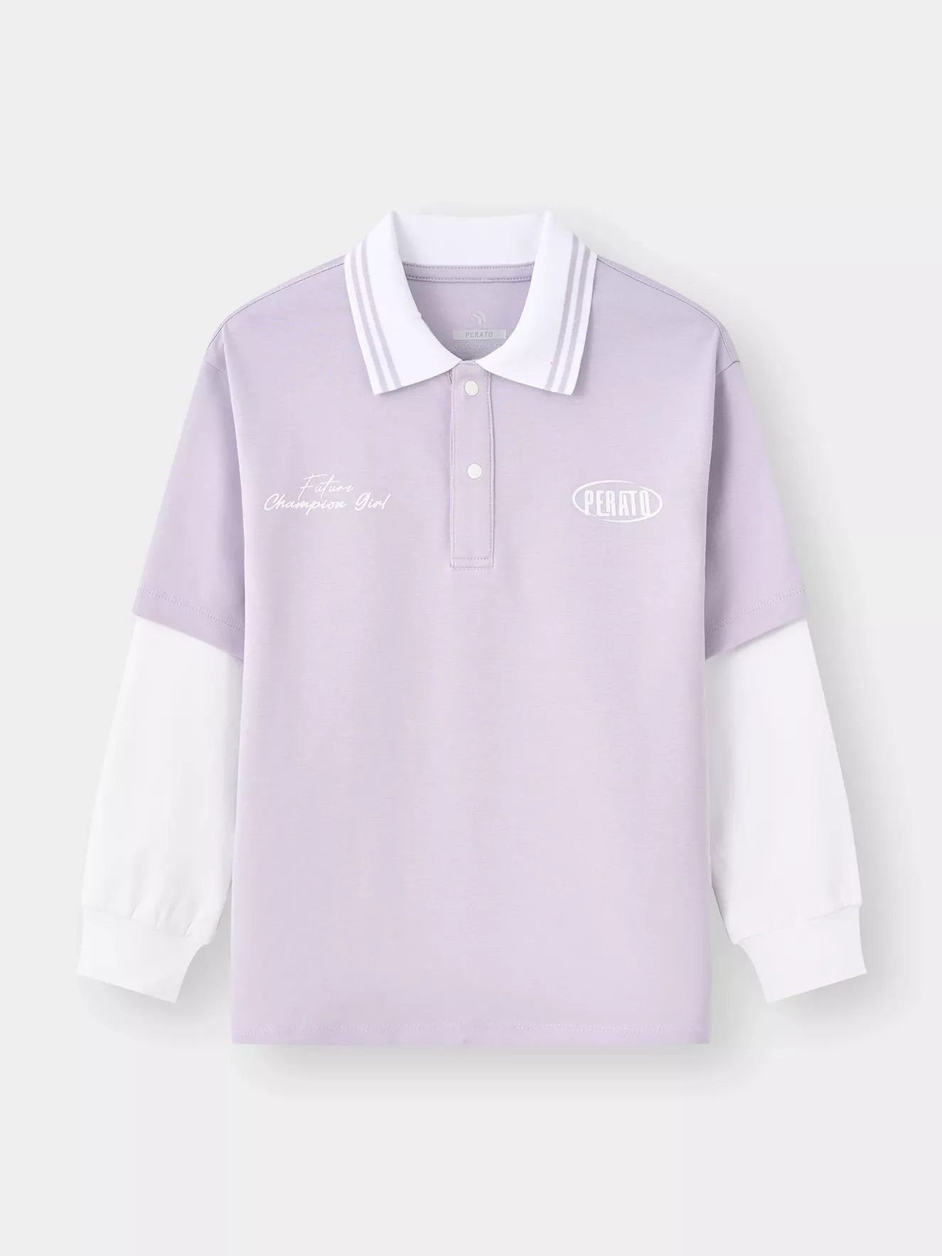 Áo Polo Bé Gái PERATO Phong Cách Lifestyle Tay Layer L0PDW5G006