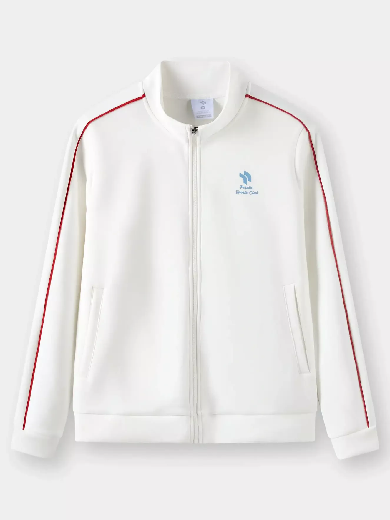 Áo Nỉ Khóa Nữ PERATO Phong Cách Training Phối Line TBKNW5W009