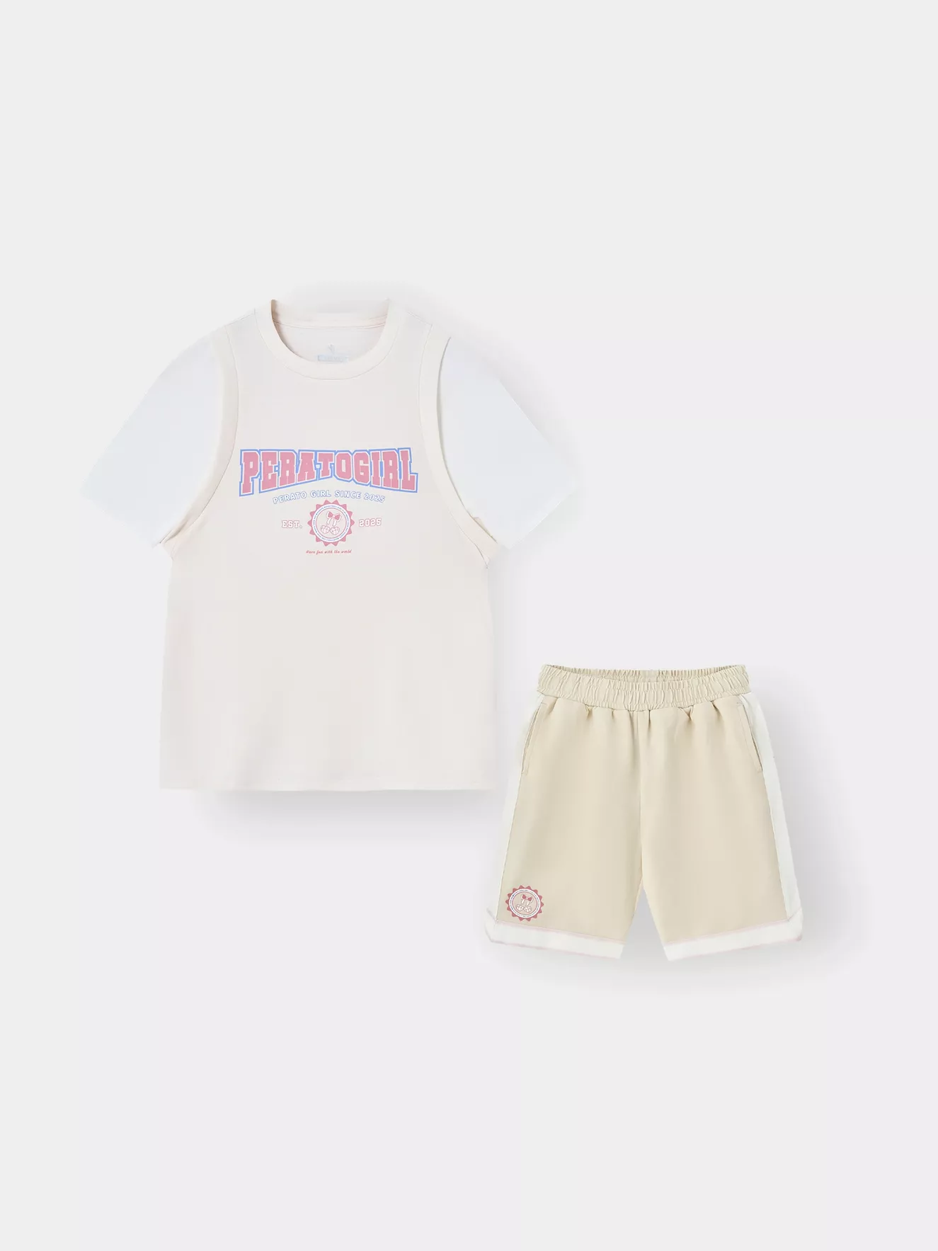 Set Đồ Thể Thao Bé Gái PERATO Phom Loosefit LBTSS5G001