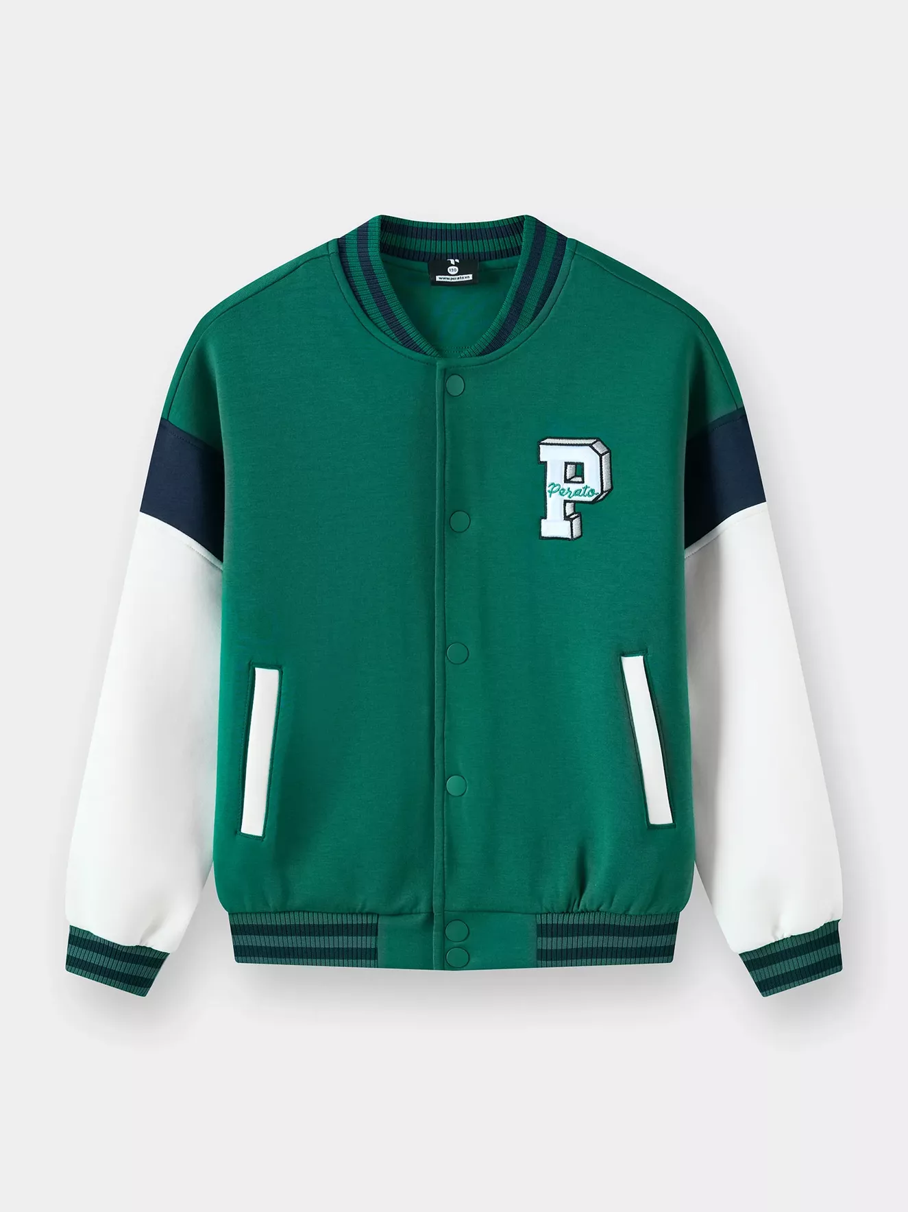 Áo Khoác Bomber Bé Trai Chất Nỉ PERATO Basketball B0KNW5B015