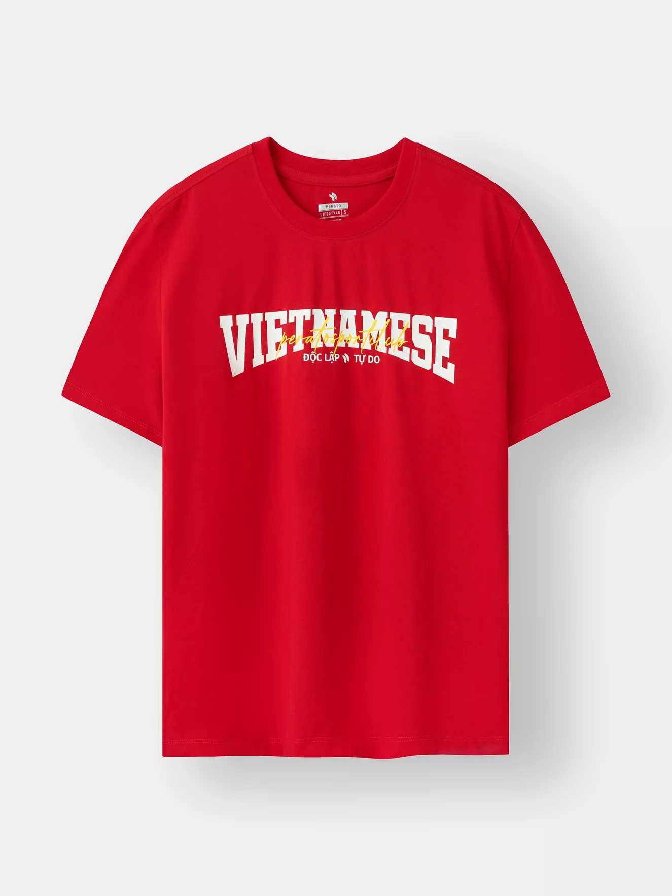 Áo Thun Cờ Đỏ Sao Vàng PERATO Unisex In VIETNAMESE L0TSS5M099