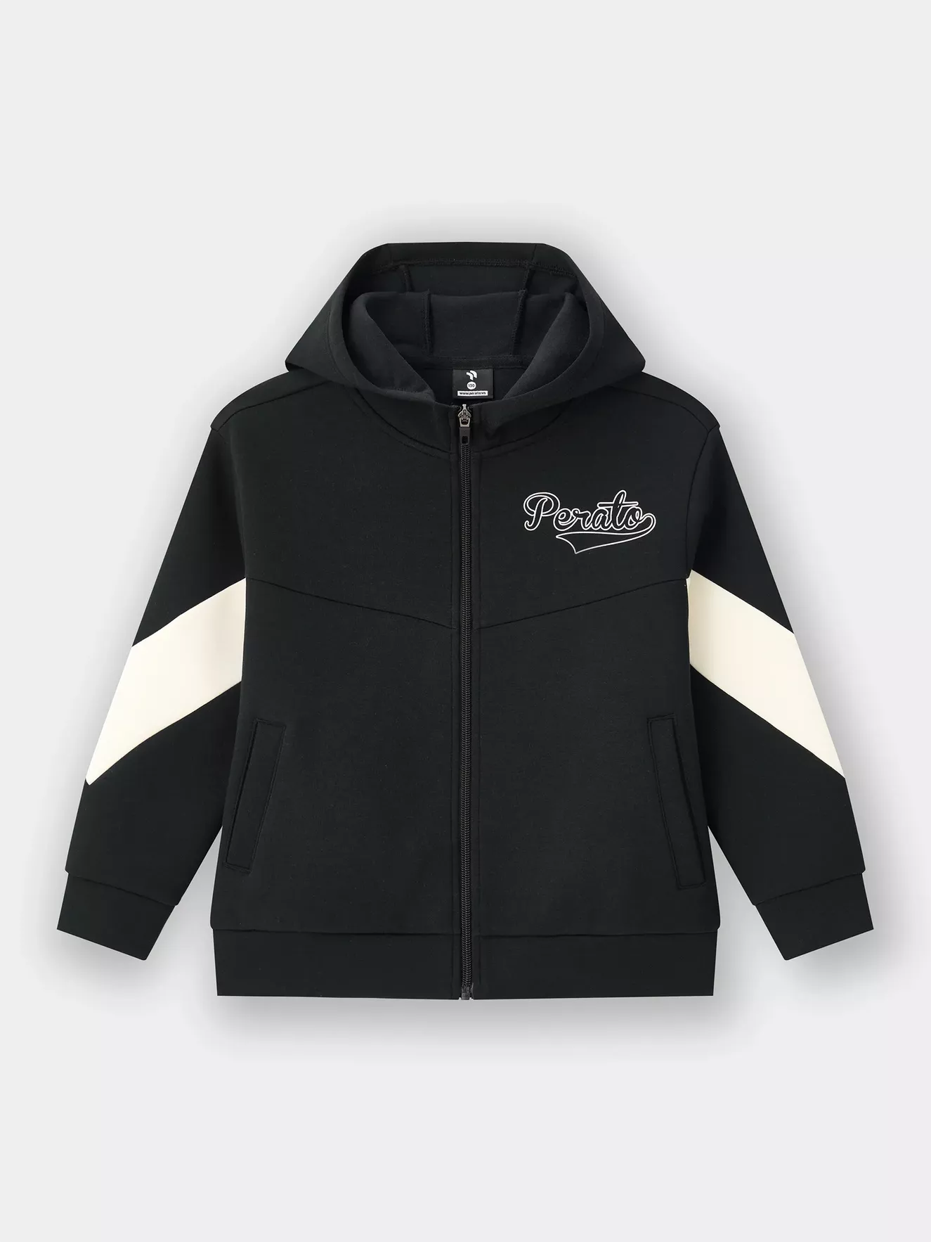 Áo Nỉ Khóa Có Mũ Cho Bé Gái PERATO Phong Cách Basketball BBKNW5G012