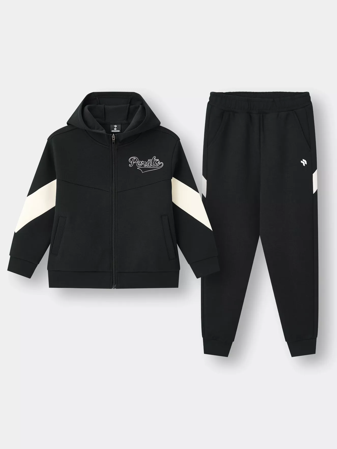 Set Bộ Nỉ Khóa Bé Gái PERATO Phong Cách Basketball BBNKW5G012