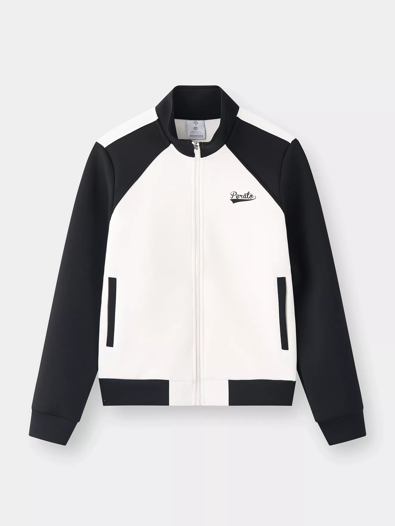 Áo Nỉ Khóa Nữ PERATO Phong Cách Training Can Phối LBKNW5W005