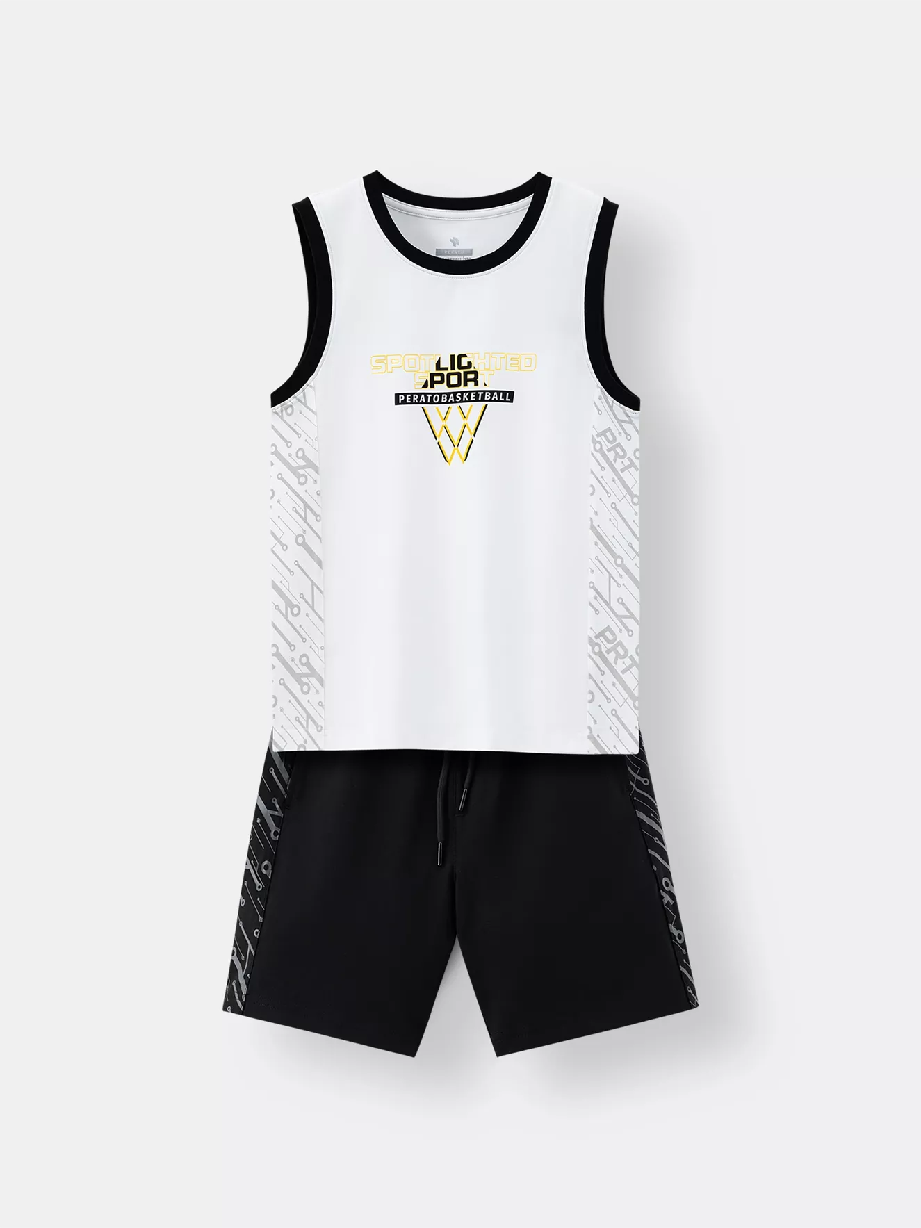 Set Bộ Quần Áo Sát Nách Bé Trai PERATO Phong Cách Basketball BBSNS5B001