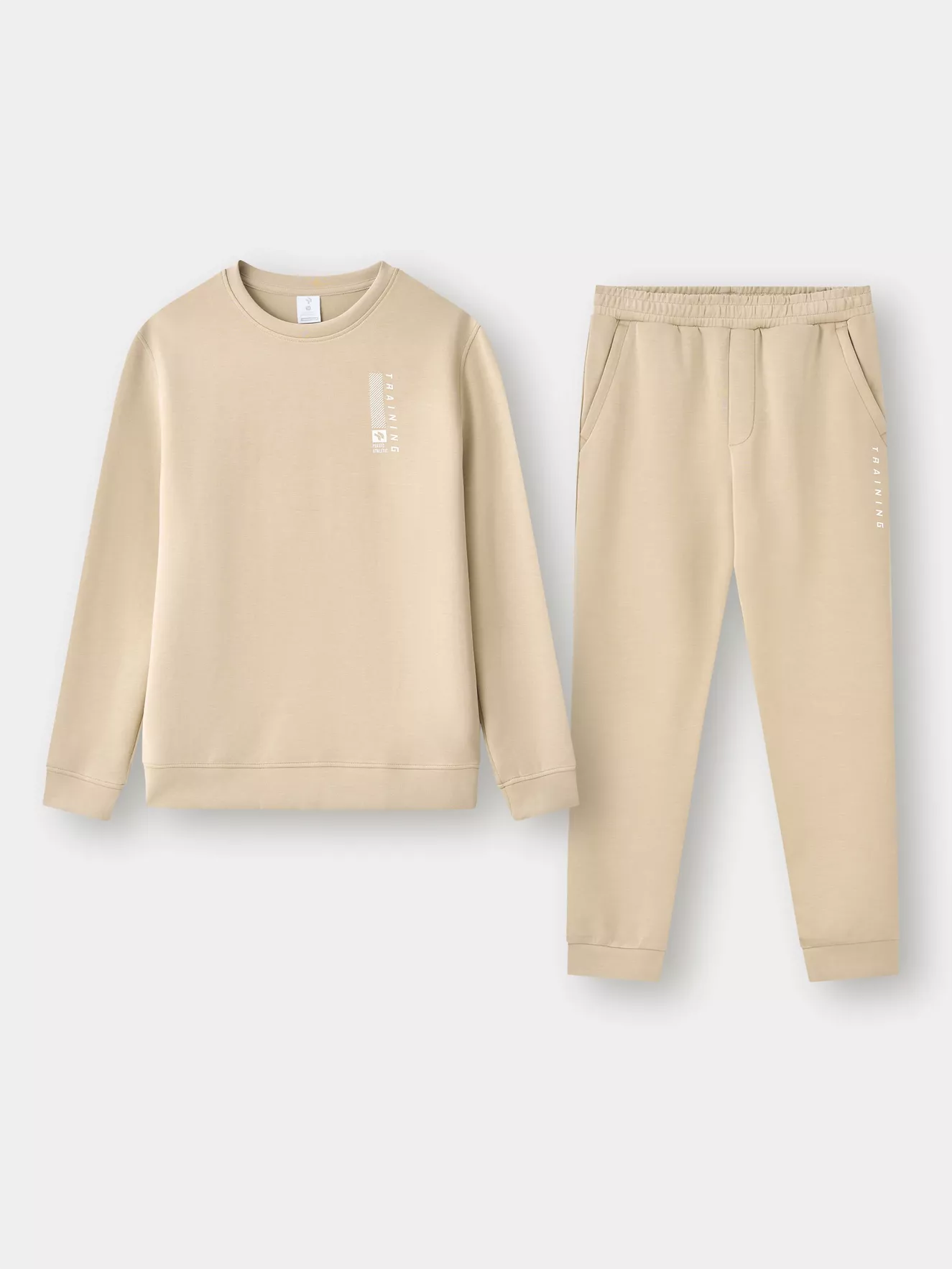 Set Bộ Nỉ Nam PERATO Cổ Tròn, Phong Cách Training TBNW5M022