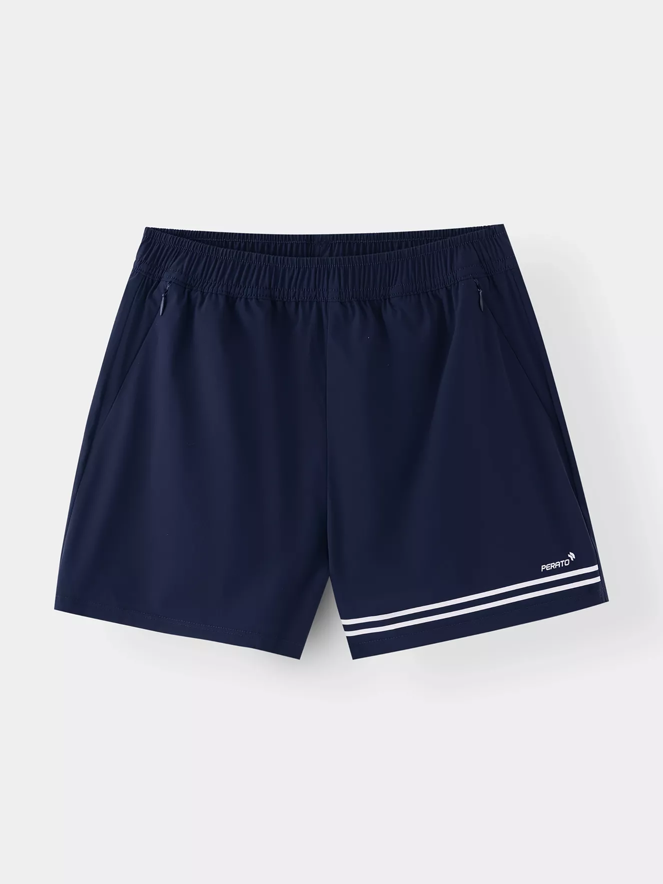 Quần Short Nữ Cạp Chun PERATO Sọc Màu Phom Regular OBSCS5W001