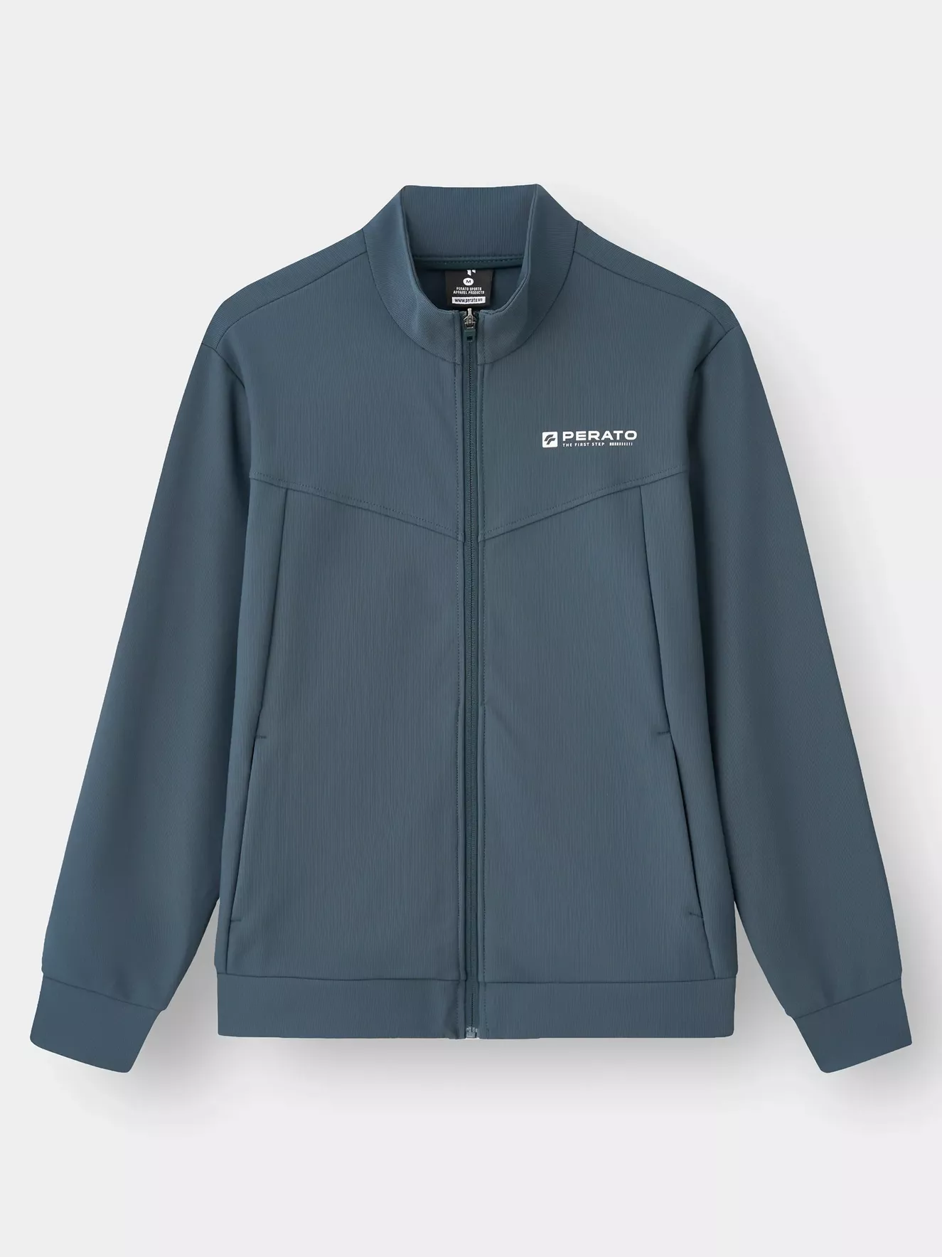 Áo Nỉ Khóa Nam PERATO Training Cổ Dựng Regular TBKNW5M041