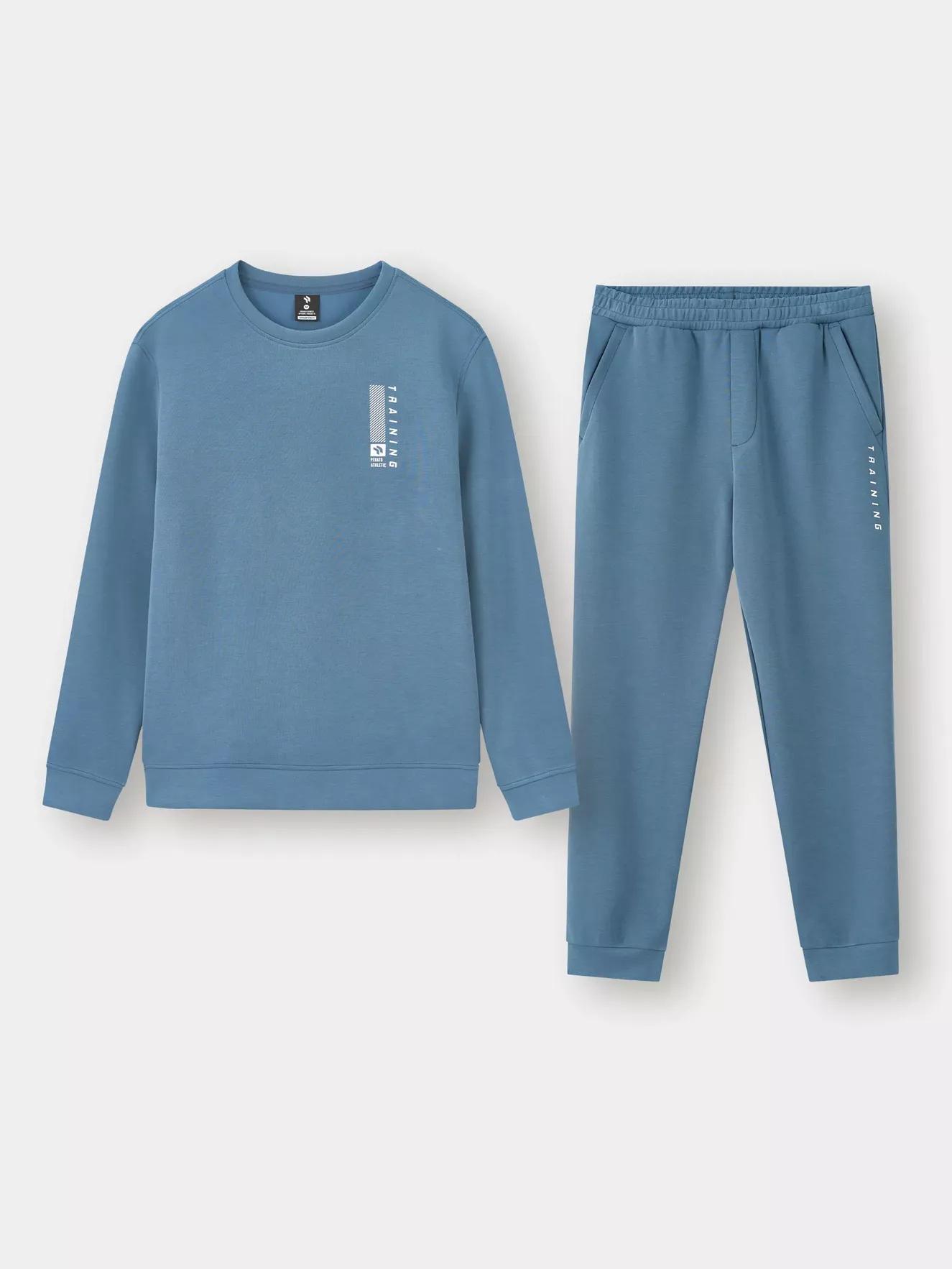 Set Bộ Nỉ Nam PERATO Cổ Tròn, Phong Cách Training TBNW5M022