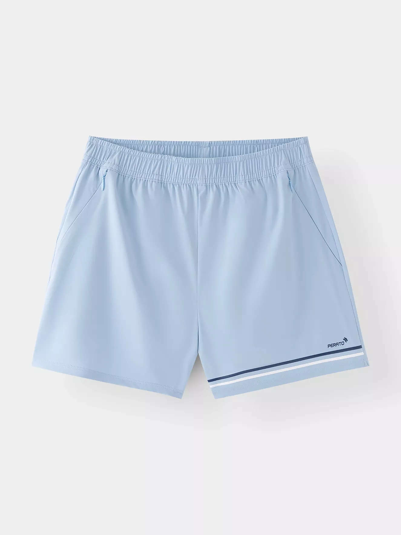 Quần Short Nữ Cạp Chun PERATO Sọc Màu Phom Regular OBSCS5W001