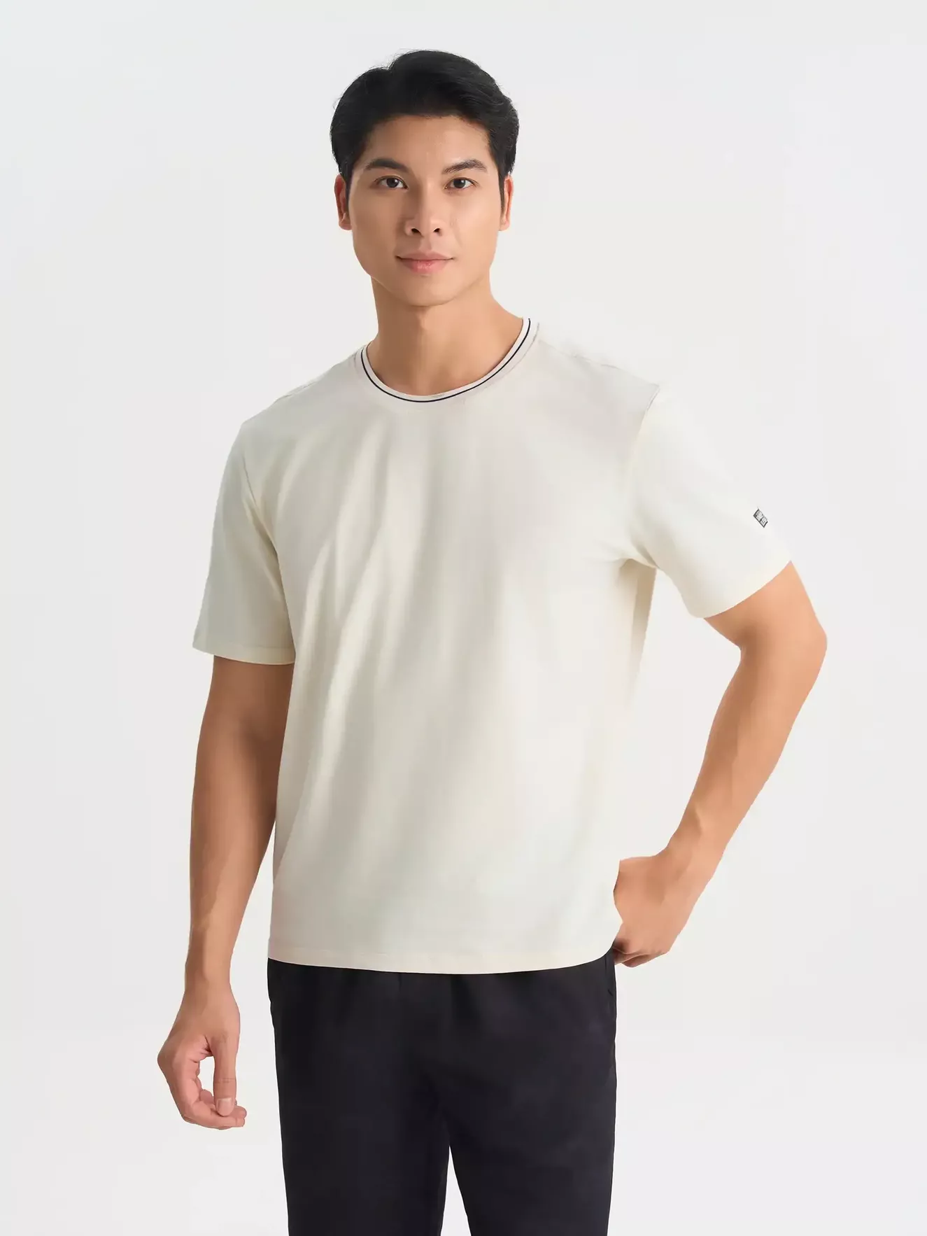 Áo Thun Nam Ngắn Tay 5S Fashion Cotton Phom Casual ATS25002
