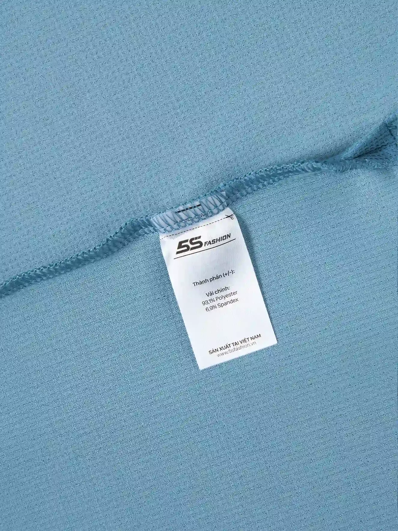 Áo Polo Nam Dài Tay 5S Fashion Phom Slimfit Vải Hiệu Ứng M0APD25003