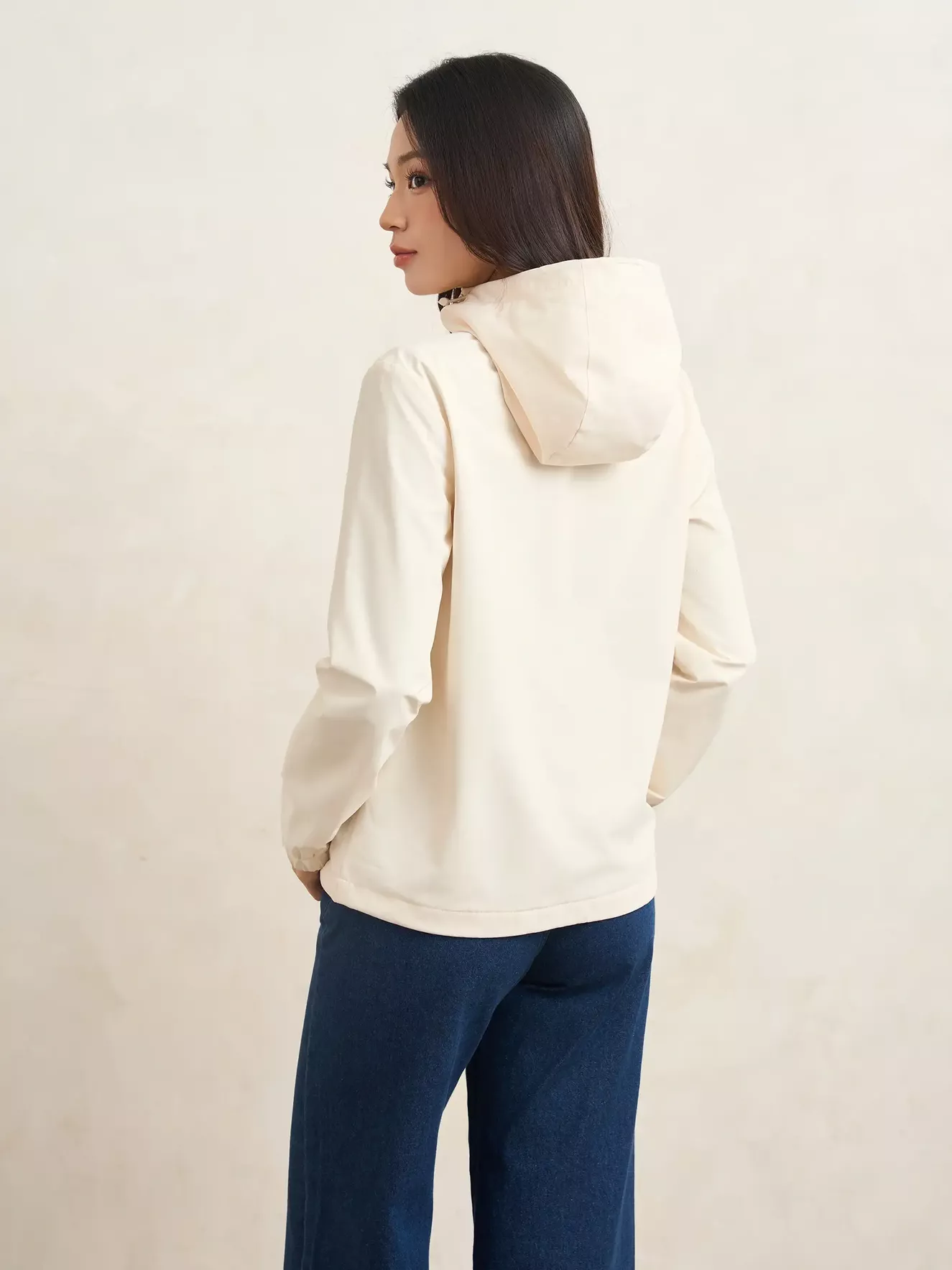 Áo Khoác Gió Nữ 5S Fashion Có Mũ Phom Regular In Basic W0AKG25003