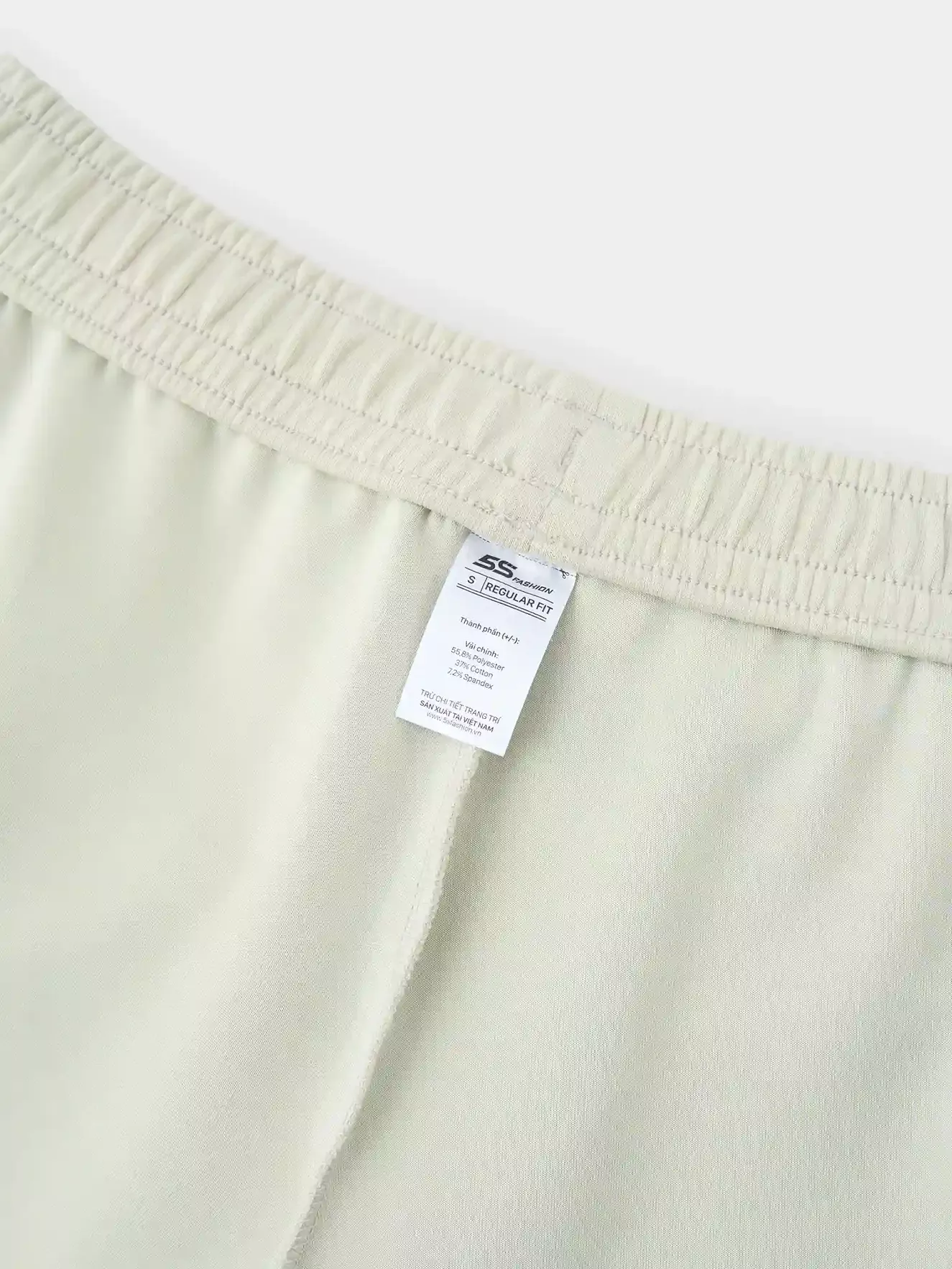 Quần Nỉ Nữ 5S Fashion Trơn Basic Phom Regular Cạp Chun WBQNI25013