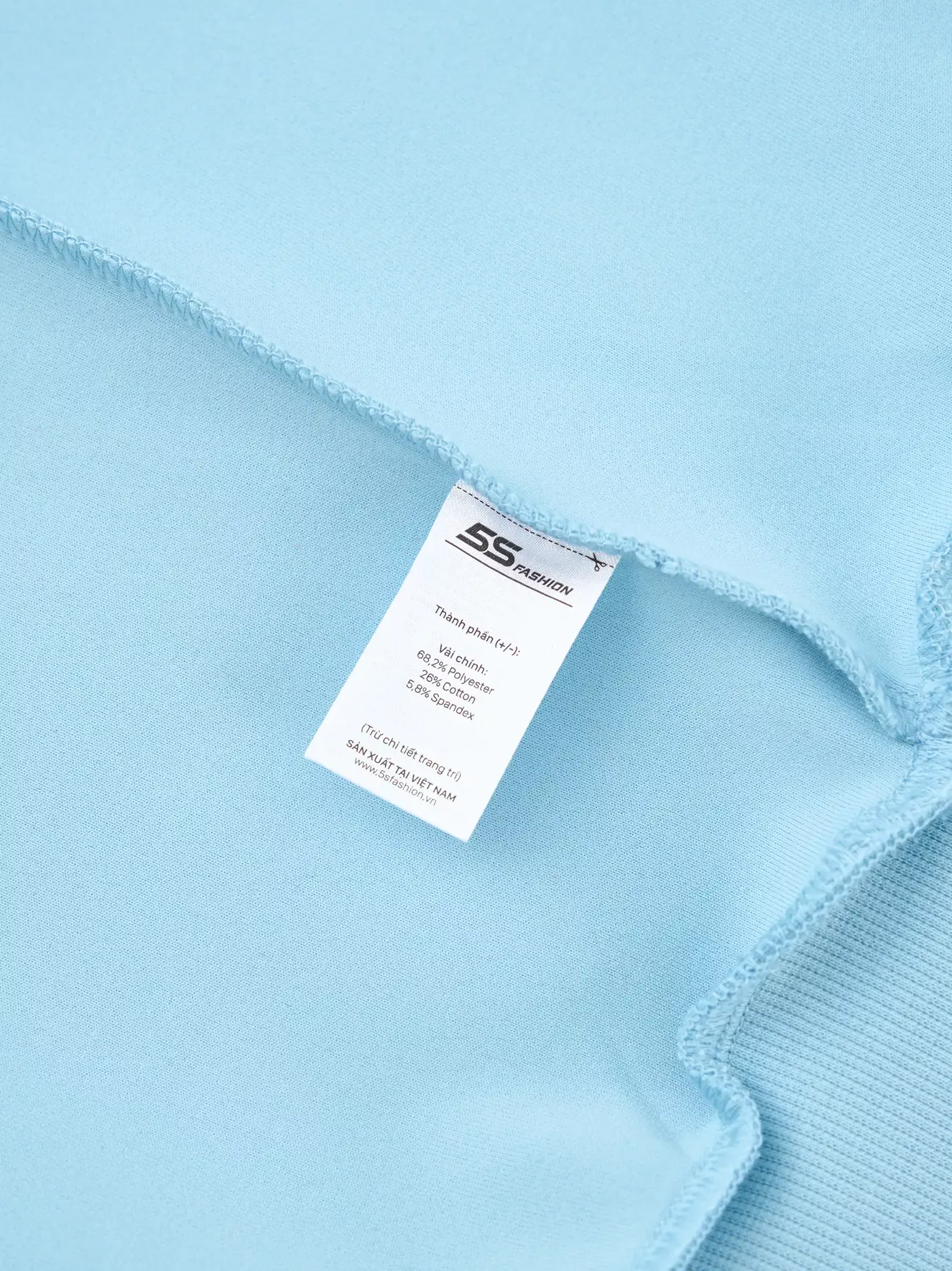 Áo Nỉ Nữ 5S Fashion Can Phối Phom Regular W0ANI25002