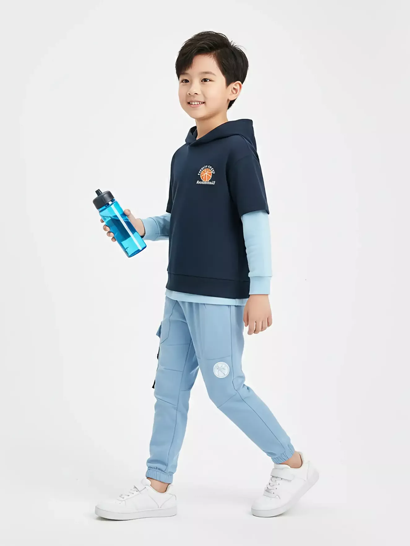 Áo Nỉ Hoodie Bé Trai 5S Fashion Can Phối Phom Regular B0ANI25001