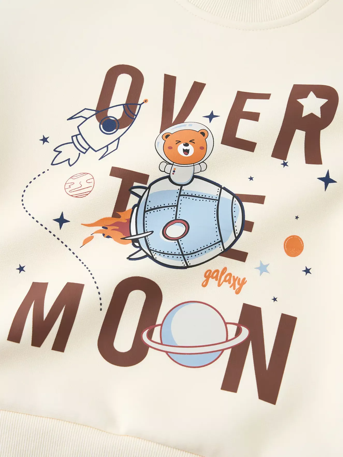 Áo Nỉ Bé Trai 5S Fashion In Nổi Bật Tay Layer Phom Regular BBANI25006