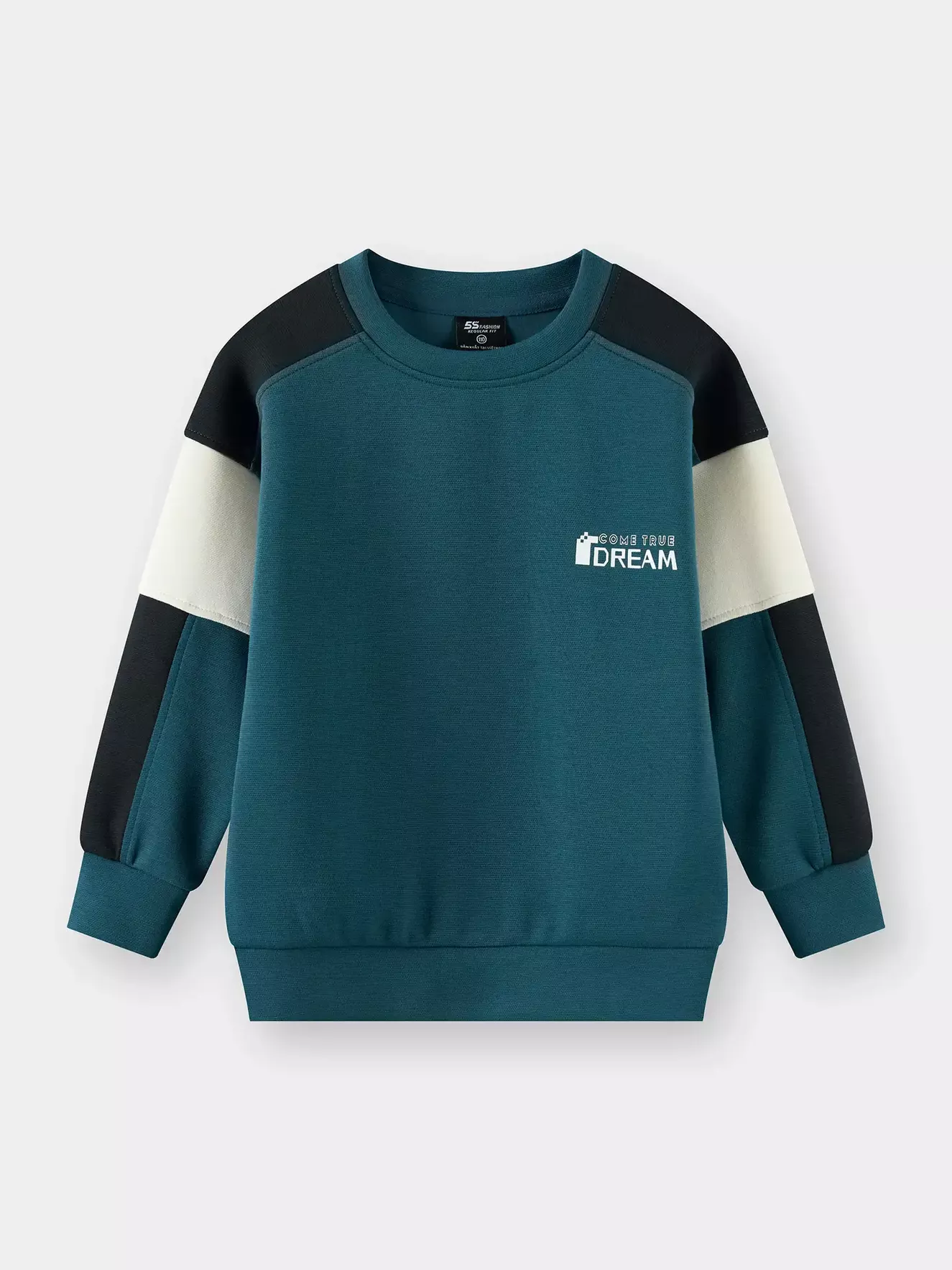 Áo Nỉ Bé Trai 5S Fashion Can Phối Phom Regular BBANI25005