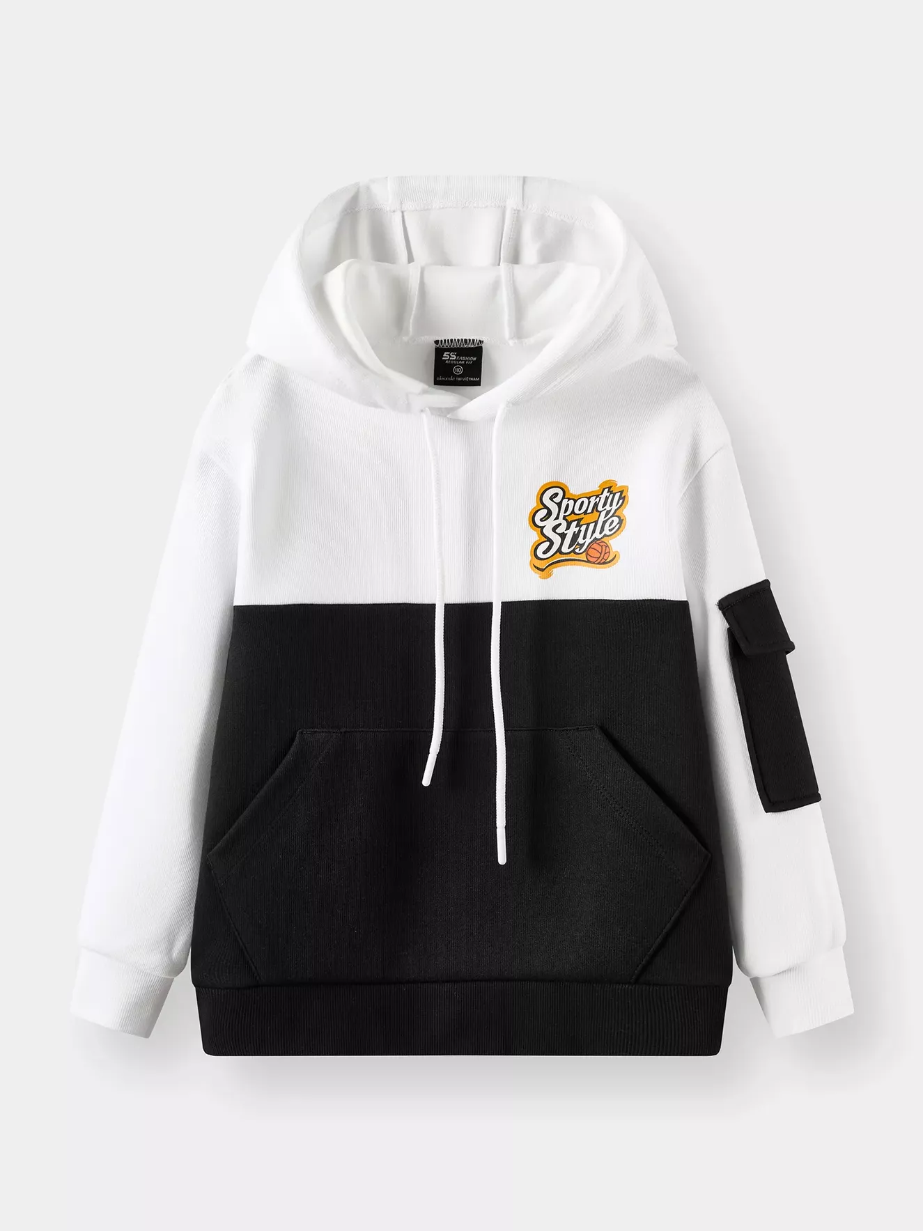 Áo Nỉ Hoodie Bé Trai 5S Fashion Can Phối BBANI25008